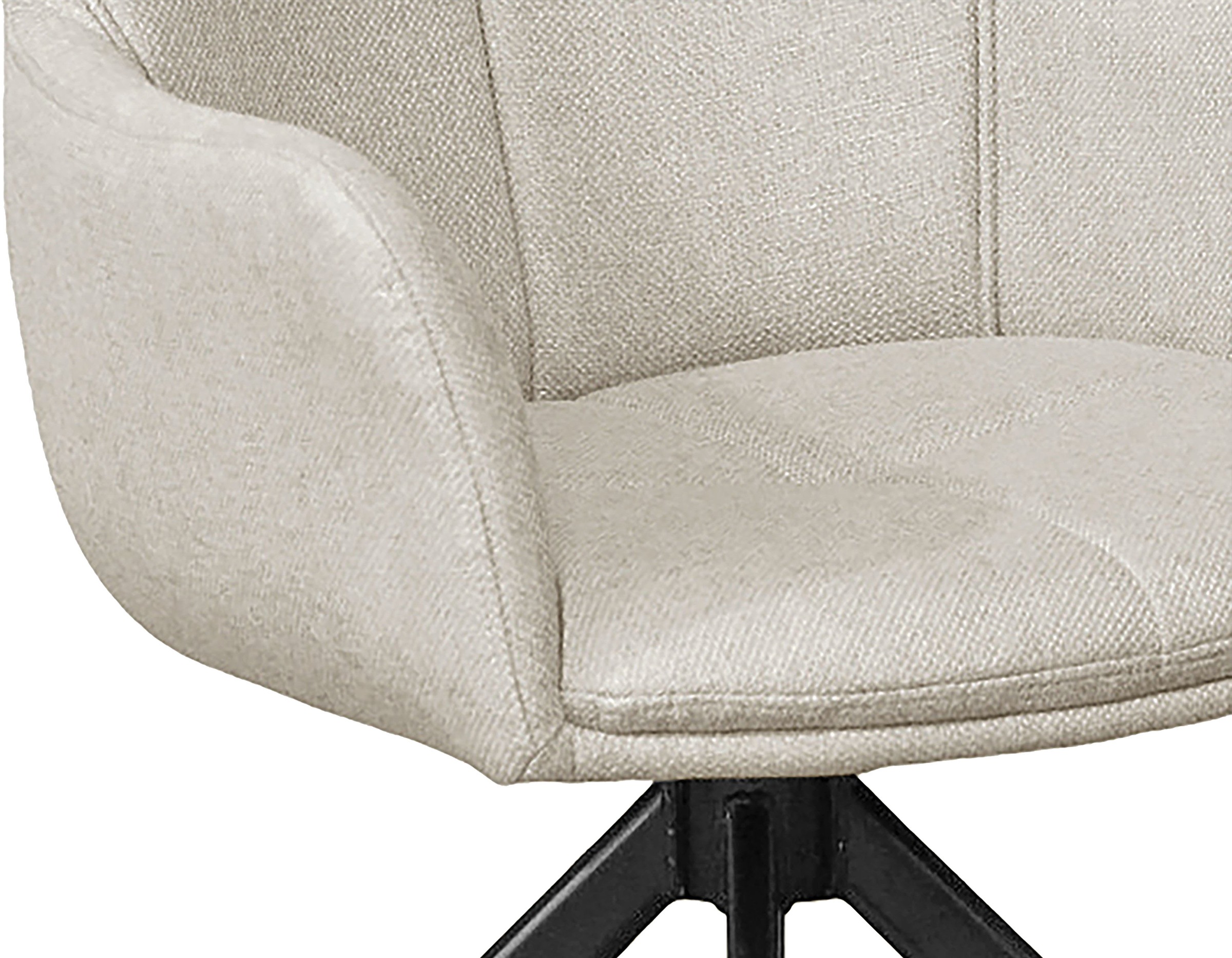 byLIVING Esszimmerstuhl »HAMILTON« (Set) 2 Stk.Webstoff, bis 110 kg, 360° drehbar, Schaumstoff, 4er Kreuzgestell