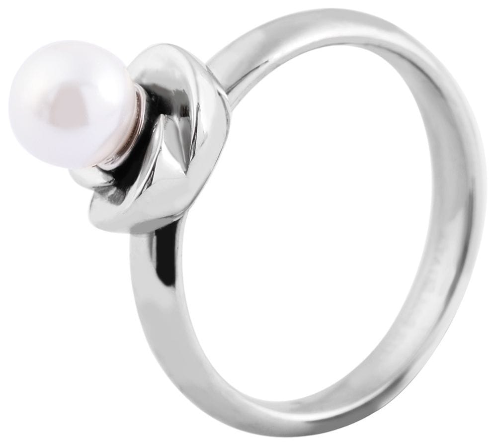Adelia´s Fingerring »Adelia's Damen Ring aus Edelstahl mit Perle«