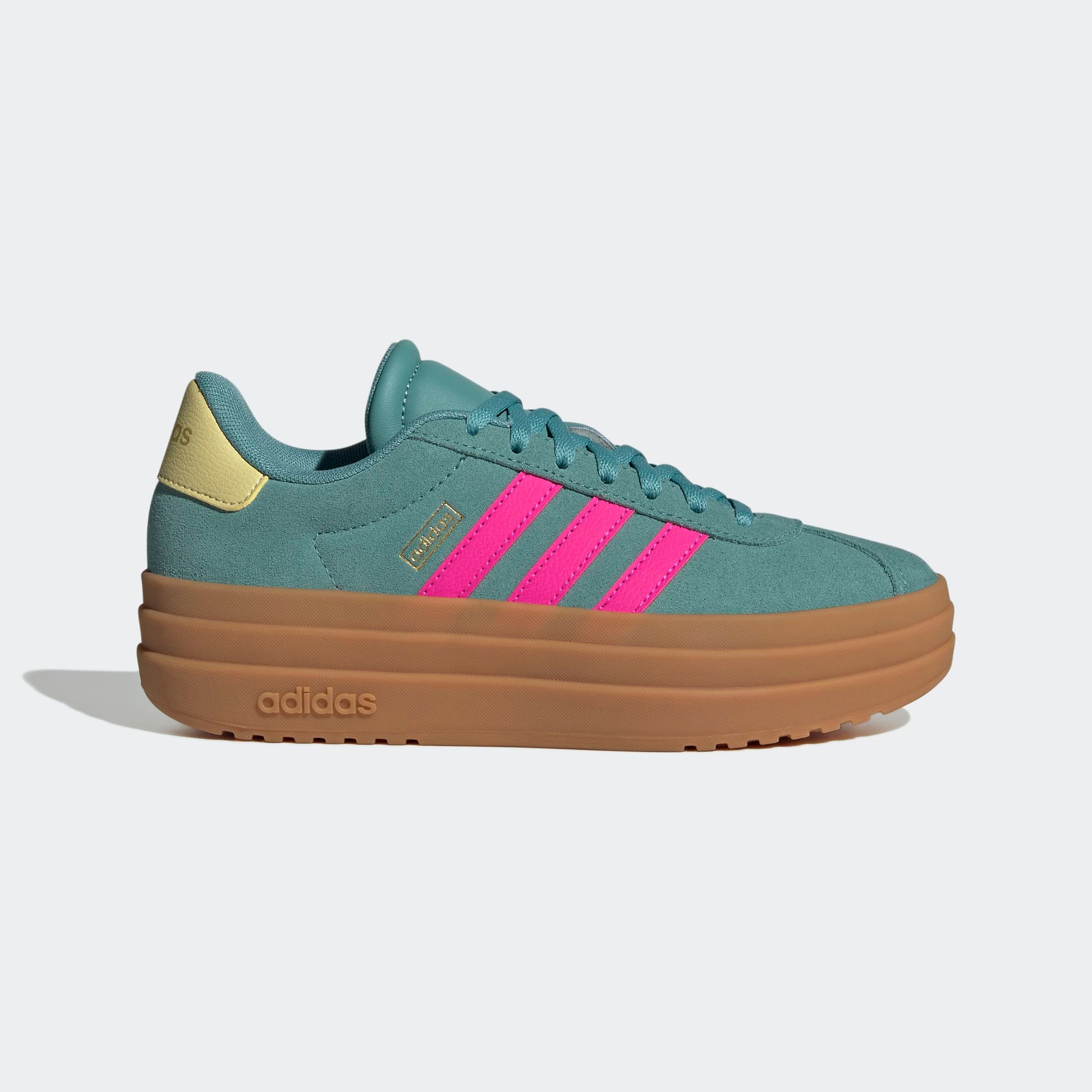 adidas Sportswear Plateausneaker »VL COURT BOLD LIFESTYLE KIDS«, Design auf den Spuren des adidas Gazelle Bold