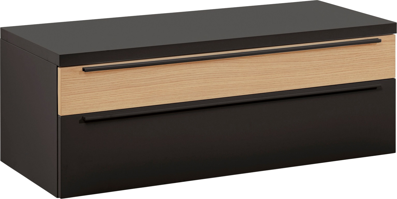 now! by hülsta Lowboard »touch«, zum Stellen mit höhenverstellbaren Füßen, mit Klappe und Schublade, Breite 105,2 cm