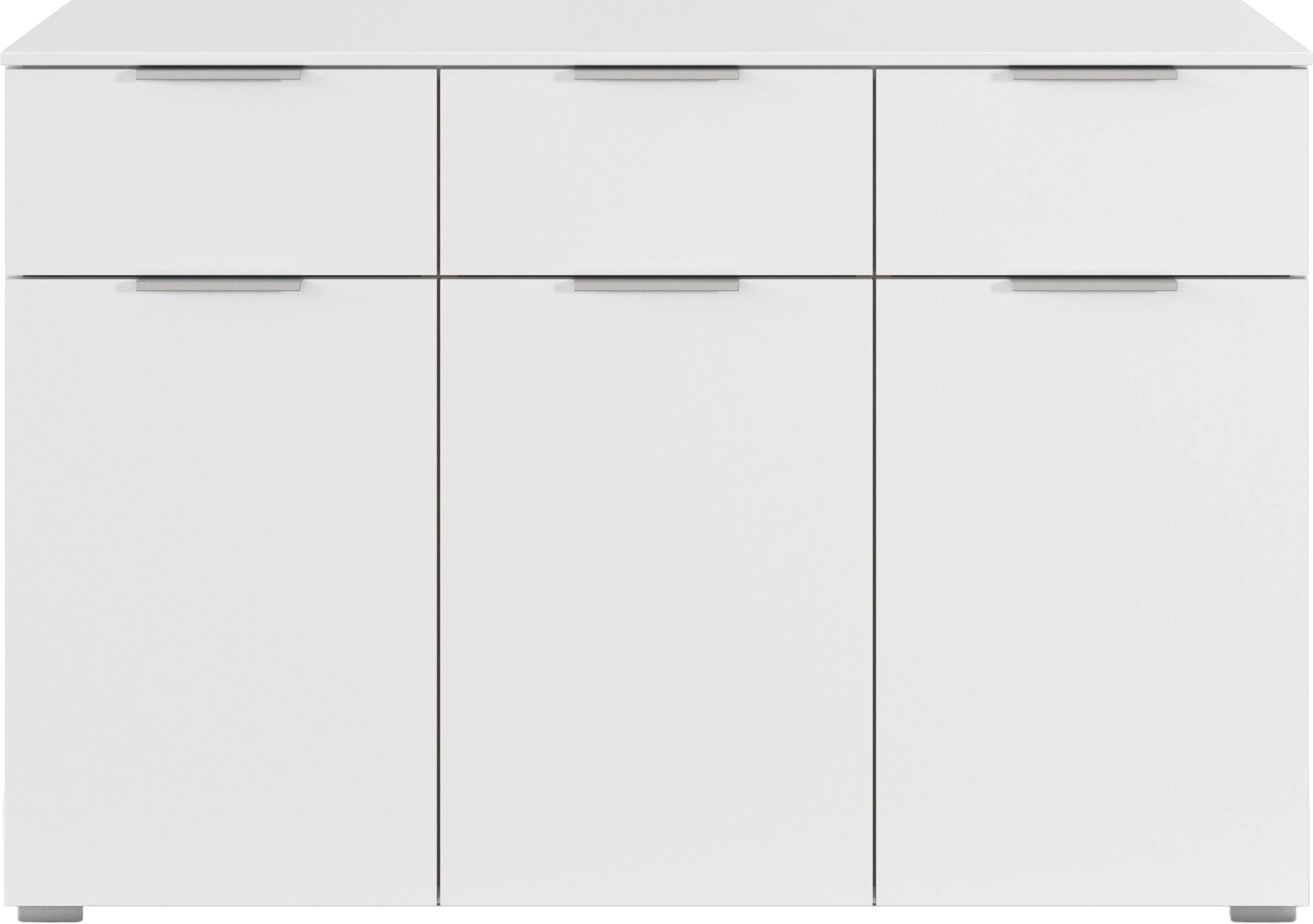 OTTO home Kombikommode »Kommode Sideboard Schubladenkommode Schlafzimmerkommode CORTONA« Breite 120 cm inkl. SOFT-CLOSE-FUNKTION, mit moderner Dekor-Front,  mit 3 Schubladen und 3 verstellbaren Einlegeboden MADE IN GERMANY