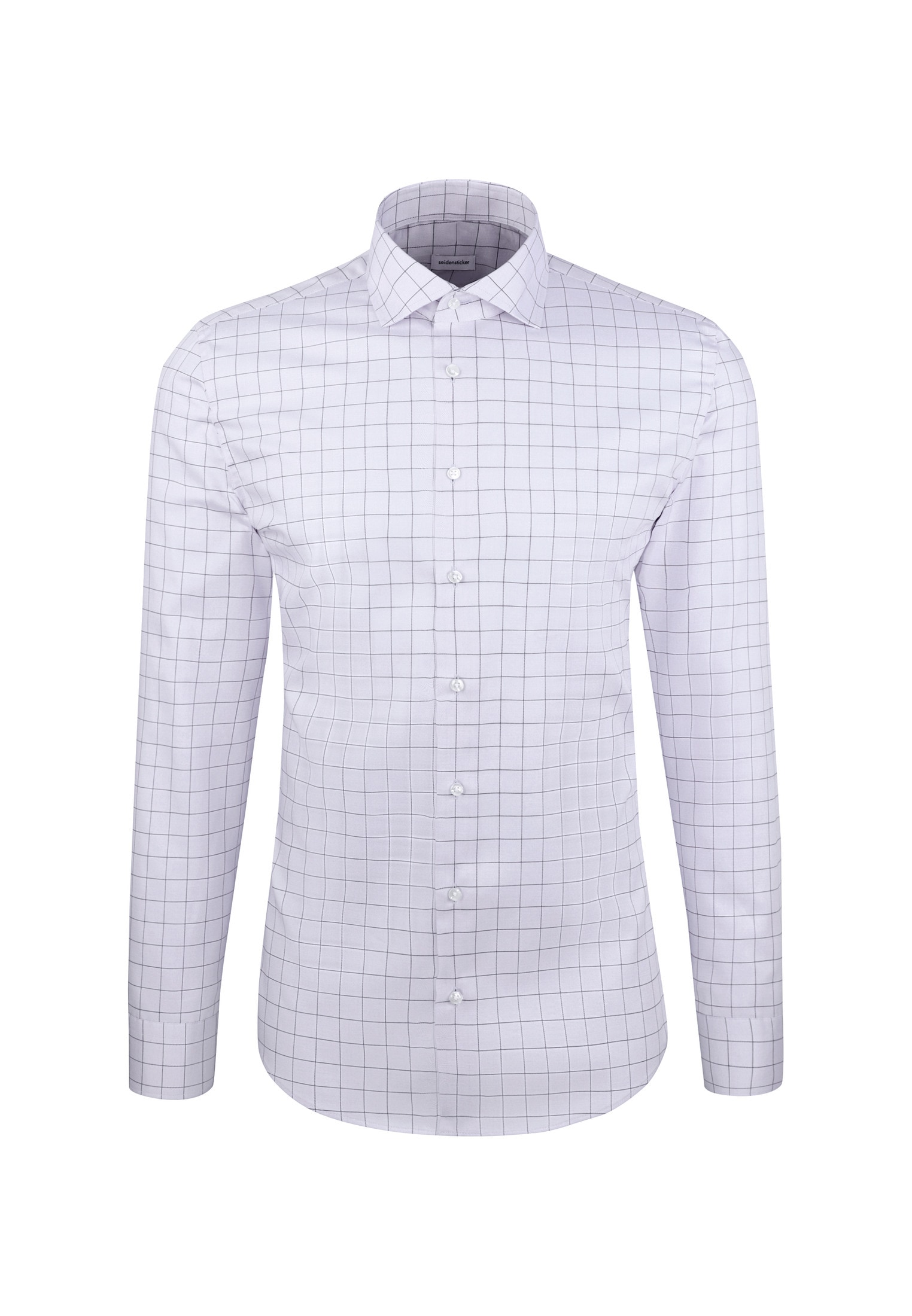 seidensticker Businesshemd »Schwarze Rose« Slim 1/1 Kentkragen Karo