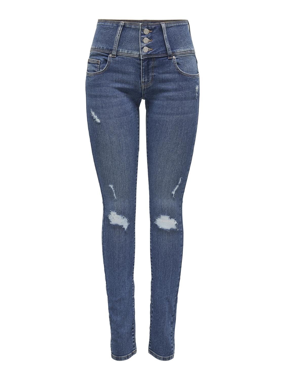 ONLY Skinny-fit-Jeans »ONLANEMONE MID SK VIS BUT DES DNM PIM«