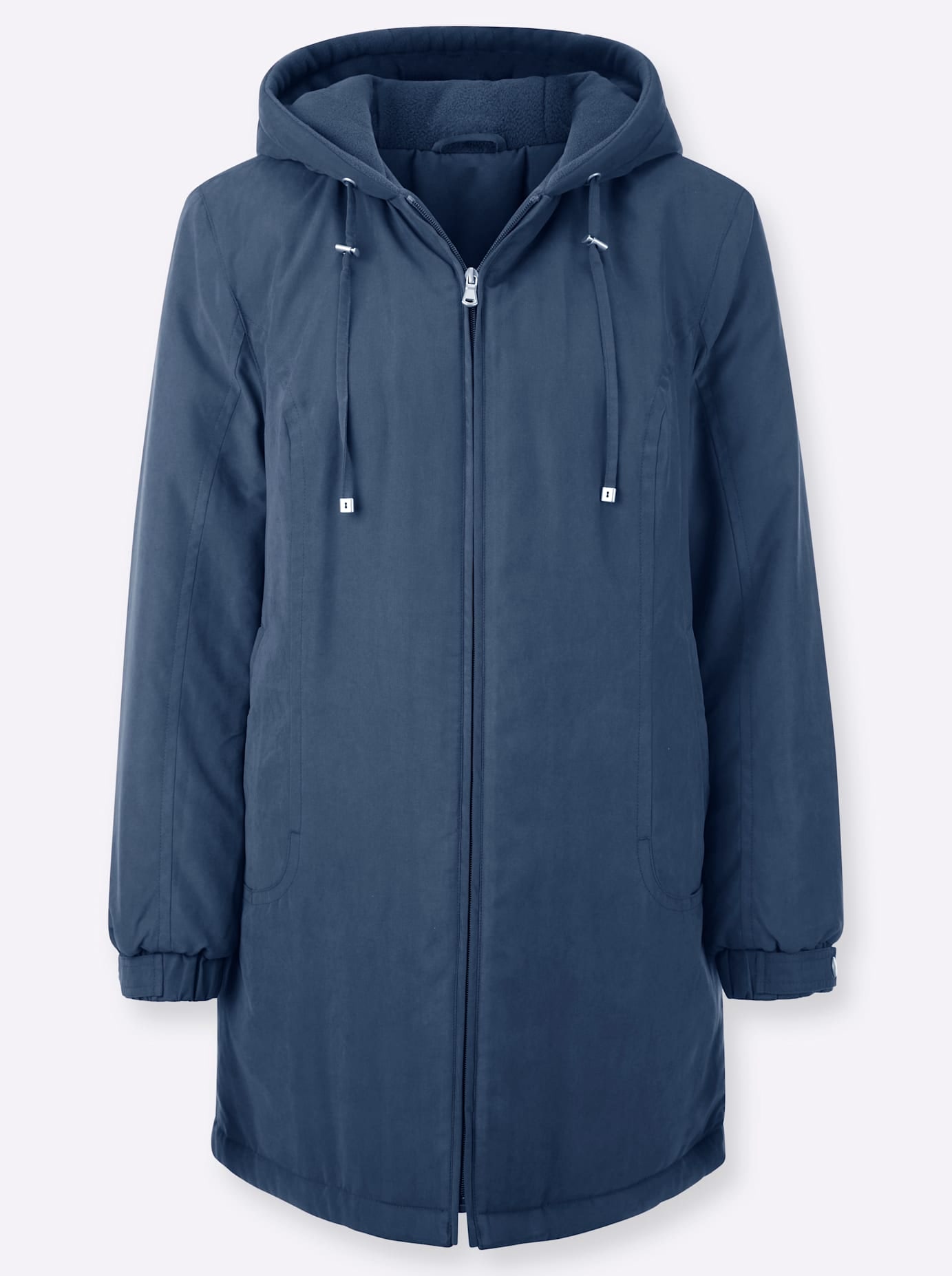 Classic Basics Langjacke, mit Kapuze
