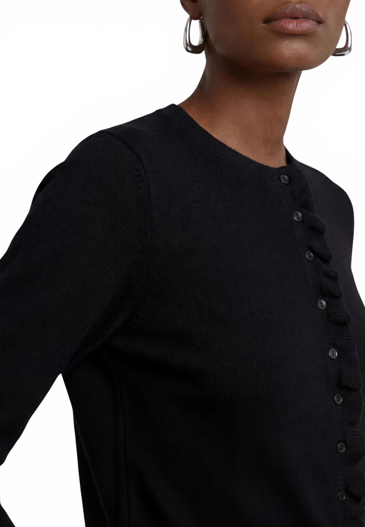 Zero Cardigan »Strick-Cardigan mit Rüschen«