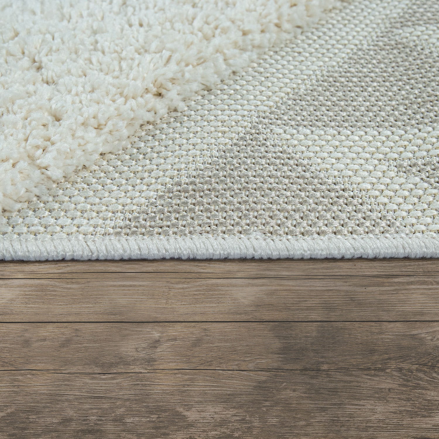 Paco Home Teppich »Eupen 471«, rechteckig, 22 mm Höhe, Hoch-Tief-Struktur, Rauten Muster, In- und Outdoor geeignet