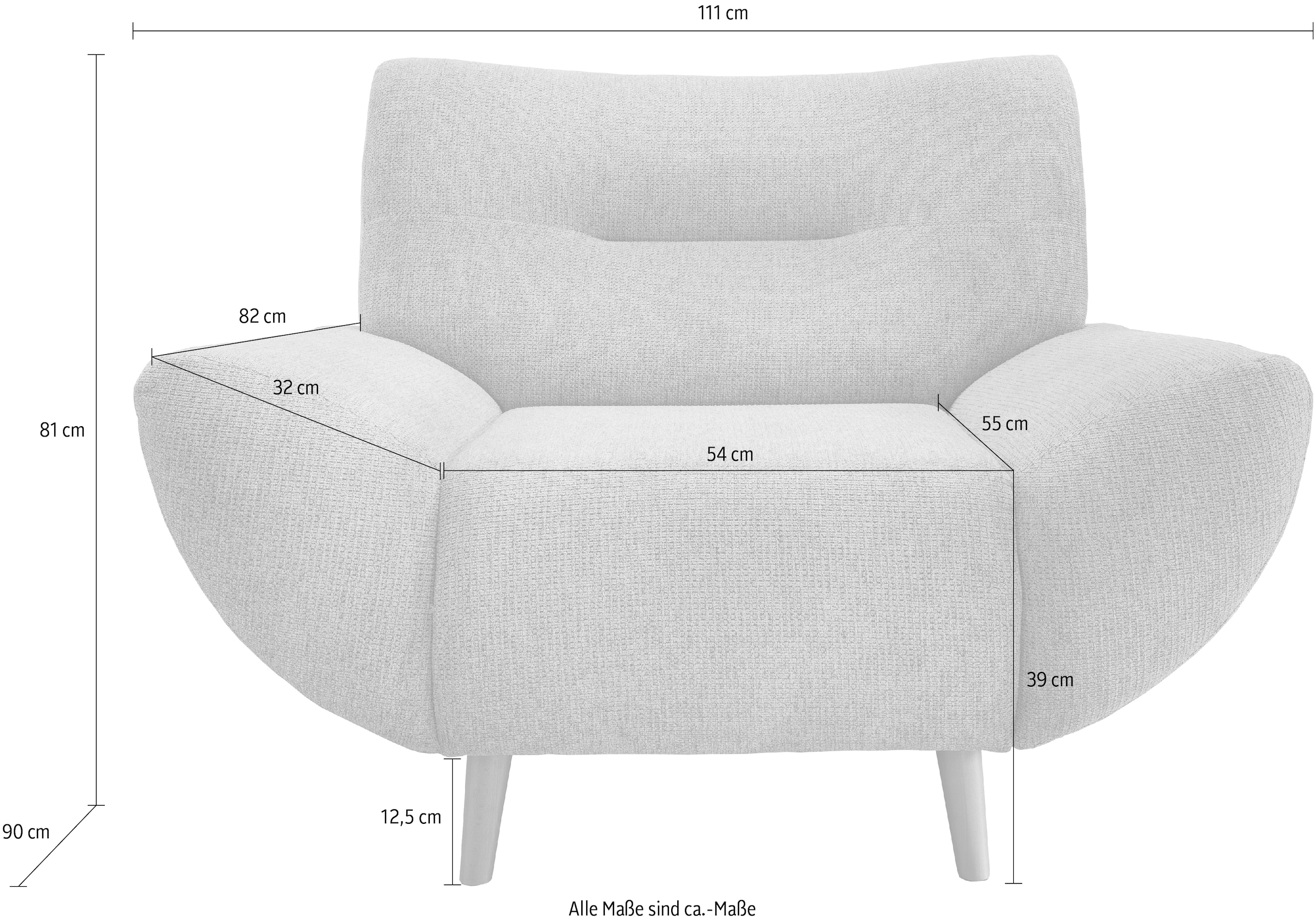 INOSIGN Sessel »Drago«, frei im Raum stellbar, als Set, Polsterecke, 3- & 2-Sitzer  erhältlich bei OTTO