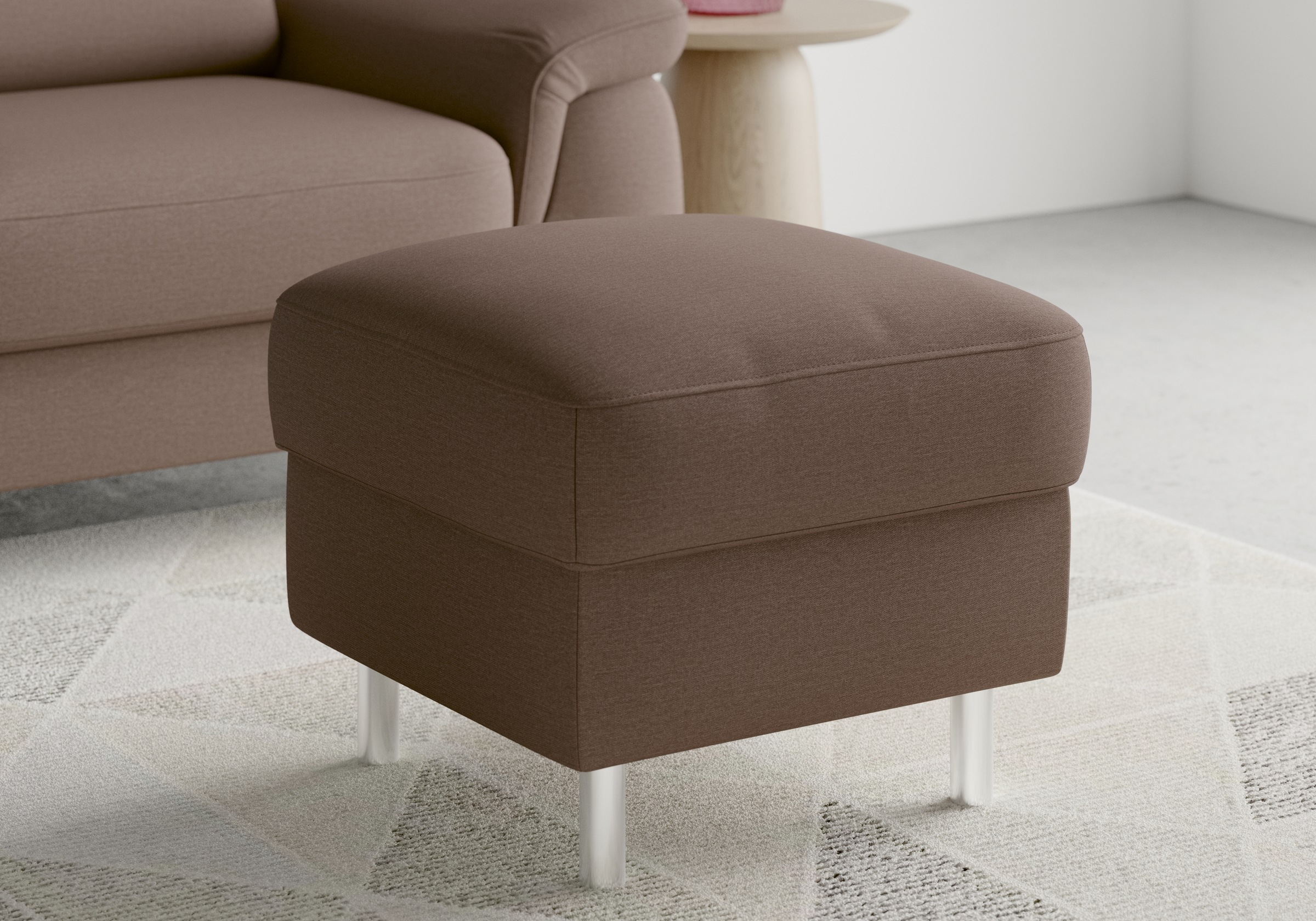 sit&more Stauraumhocker »Sinatra«, Sitzfläche ist abnehmbar, chromfarbene Metallfüße