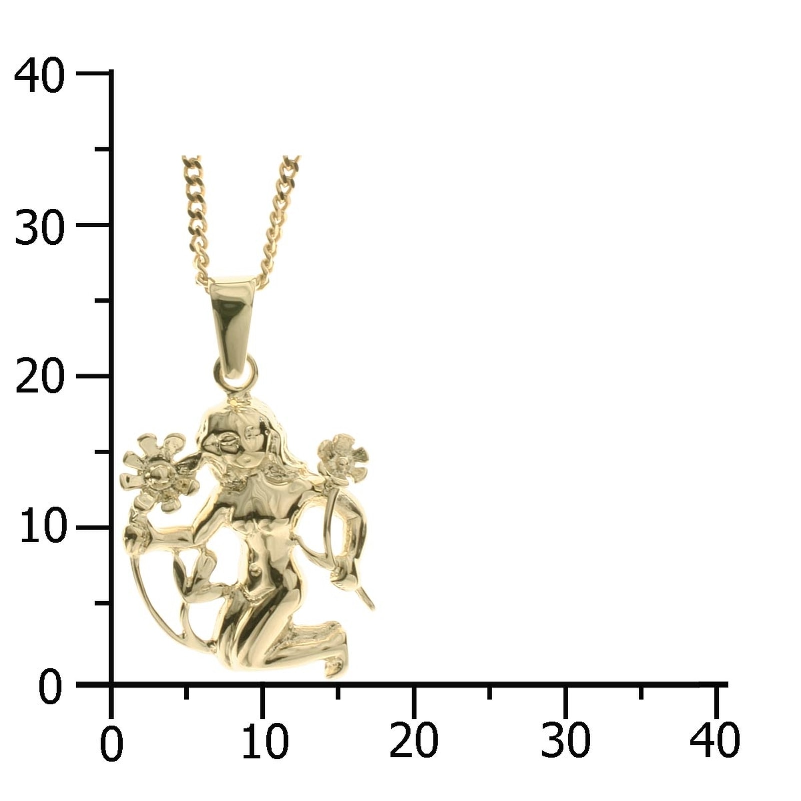 OSTSEE-SCHMUCK Kette und Anhänger Set »- Tierkreiszeichen Jungfrau - Gold 333/000 -,«