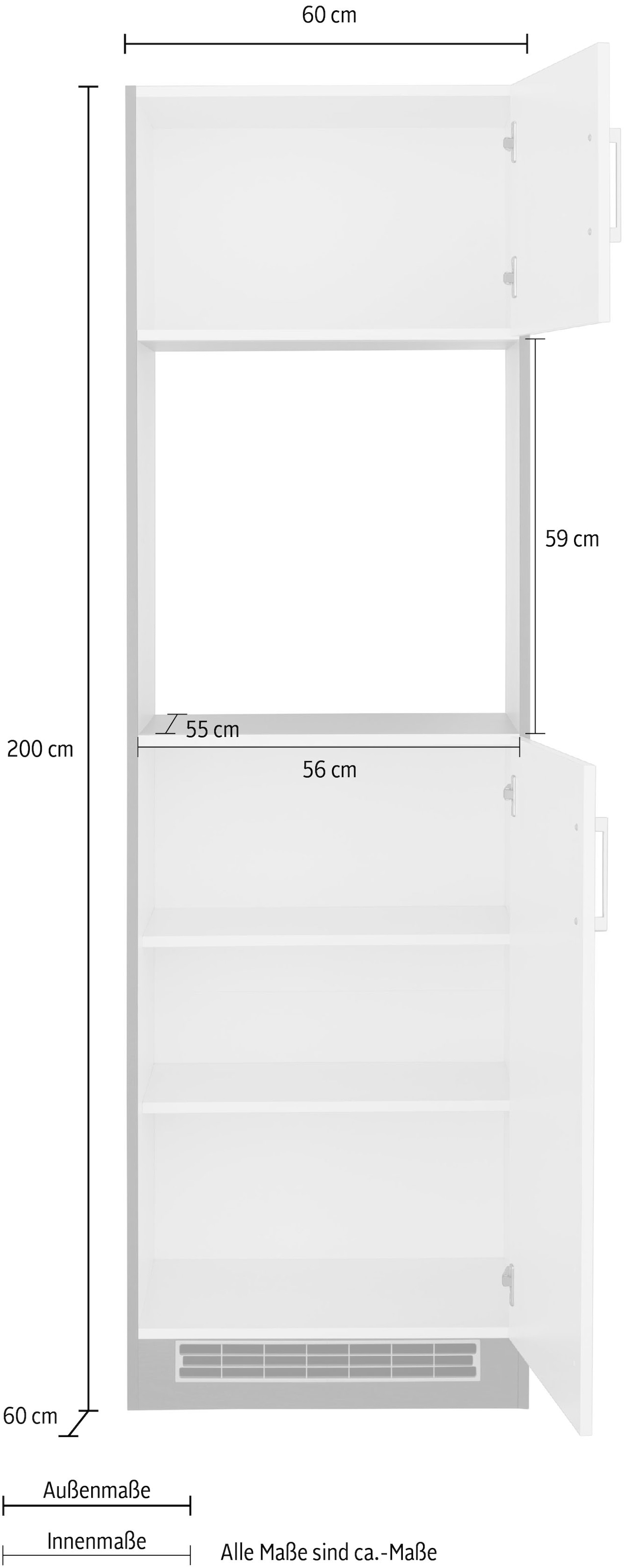 KOCHSTATION Backofenumbauschrank »KS-Paris«, Breite 60 cm
