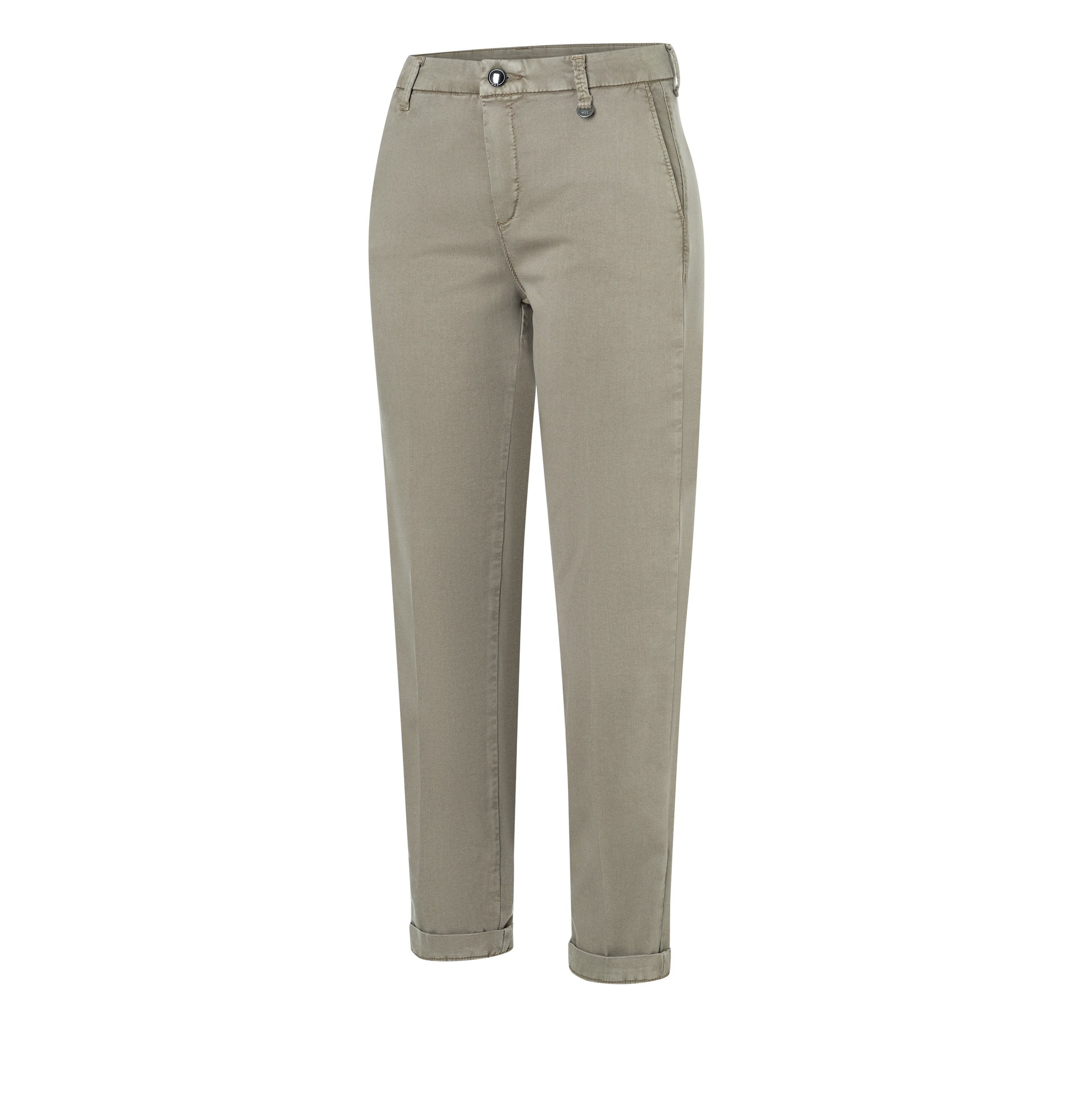 MAC Chinohose »CHINO turn up«, mit dezentem Glanz, elegant und sportiv zugleich
