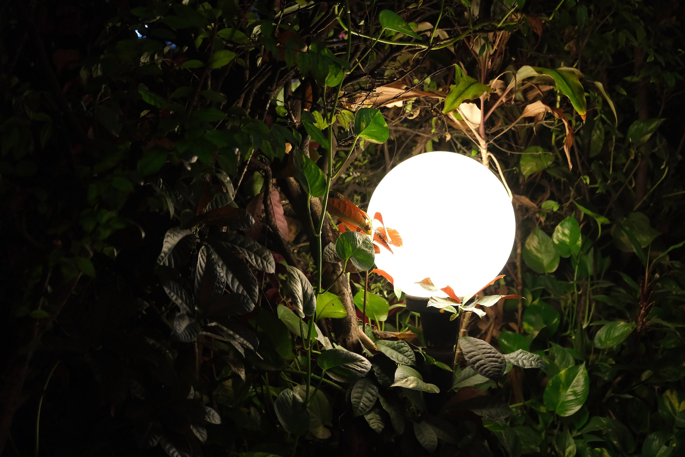 näve LED Solarleuchte »Außen Kugelerdspieß "BALL" D: 20 cm« E27 1 Stk. Inkl. Anschlußleitung ca. 2,75 m