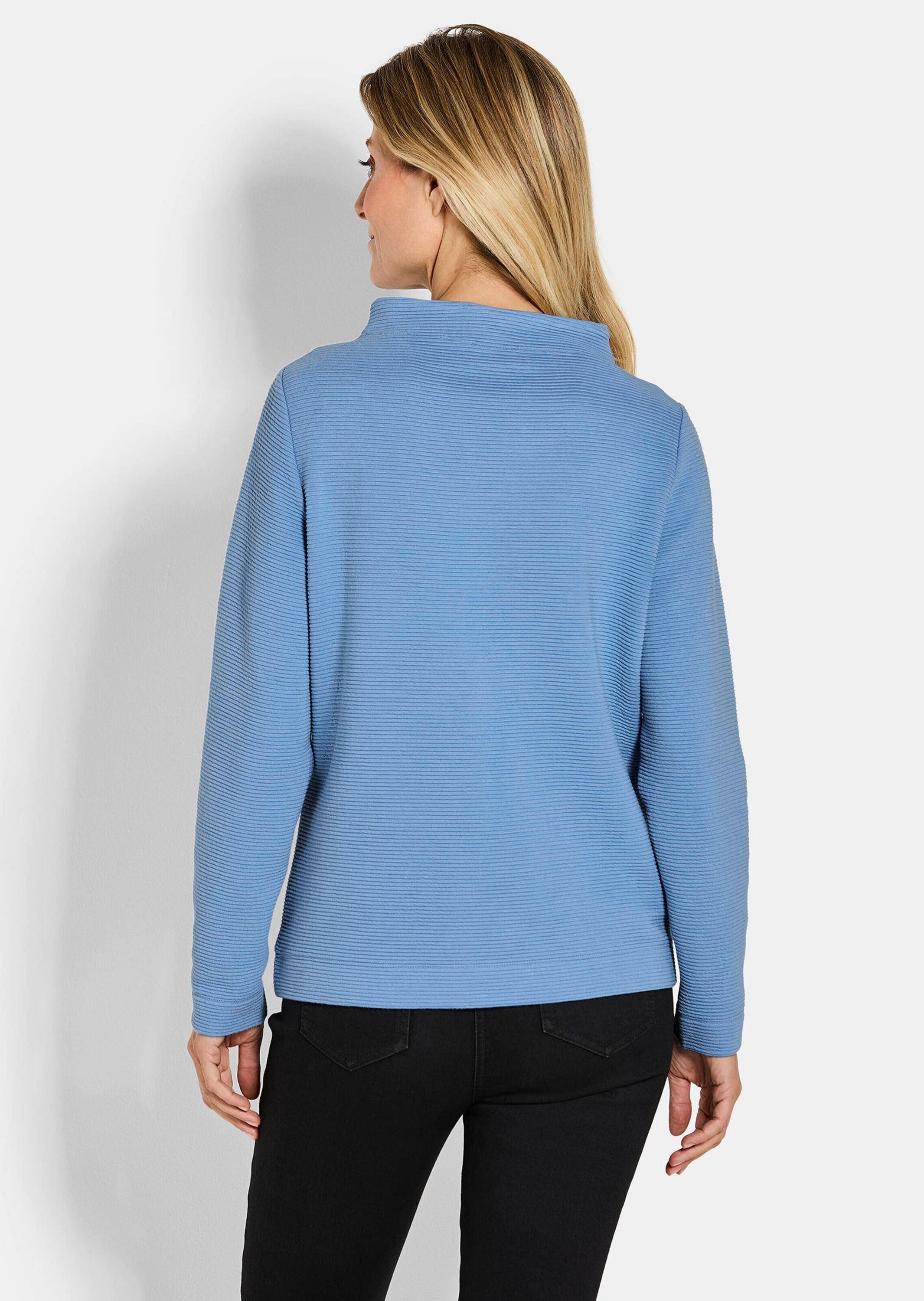 GOLDNER Rundhalspullover »Ottoman-Sweatshirt mit Turtleneck«