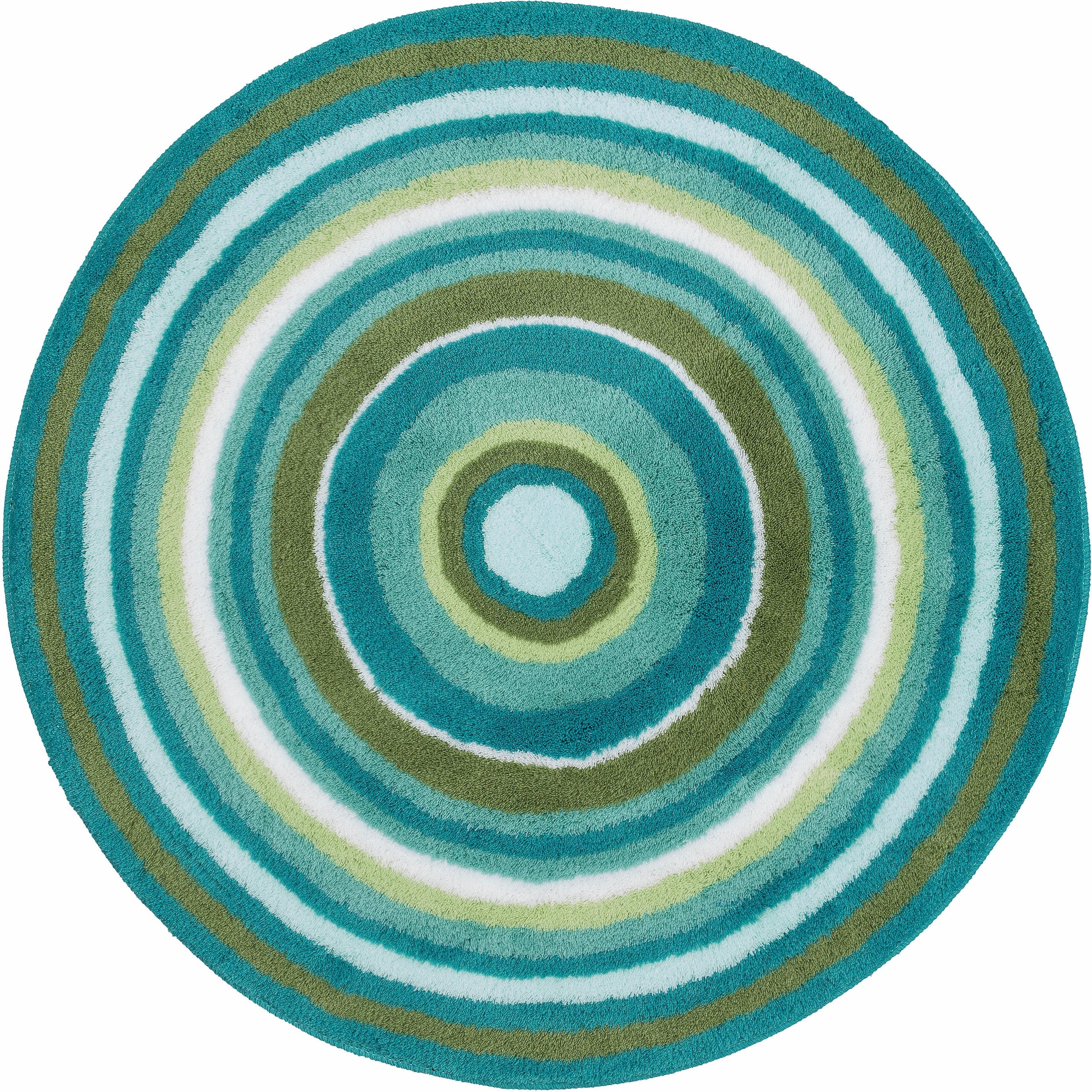 Kleine Wolke Badematte »Mandala«, rutschhemmend beschichtet, fußbodenheizungsgeeignet, Badteppich, modernes Design, gestreift, waschbar
