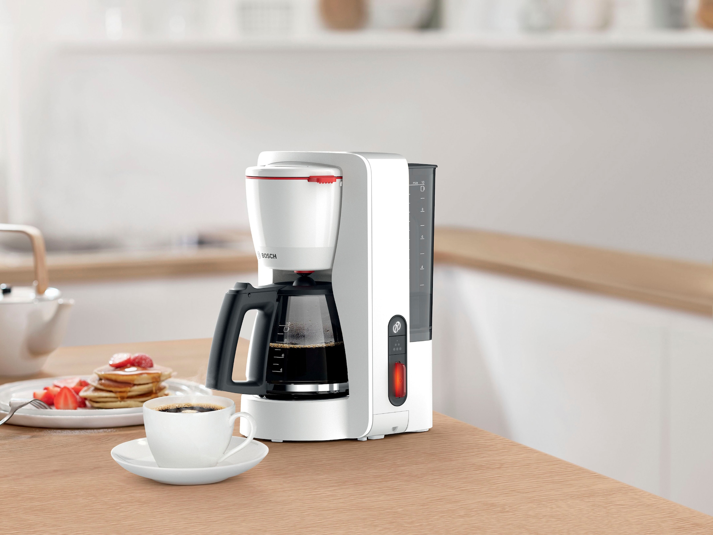 BOSCH Filterkaffeemaschine »MyMoment TKA3M131«, 1,25 l Kaffeekanne, Papierfilter, 1x4, 60min Warmhaltefunktion, Aroma intense, Entkalkungsprogramm, 1200 W