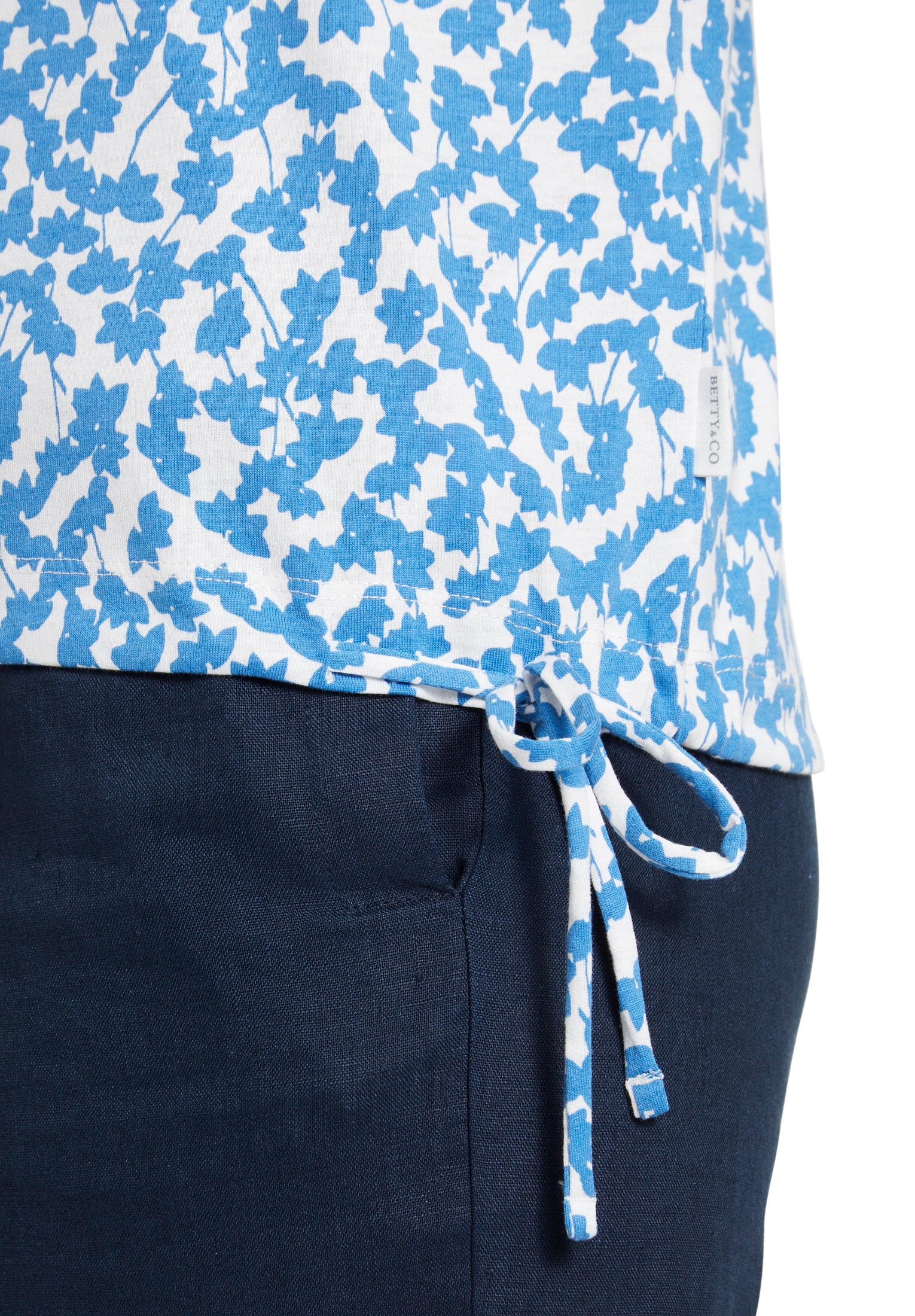 Betty&Co Kurzarmshirt »Casual-Shirt mit Tunnelzug«