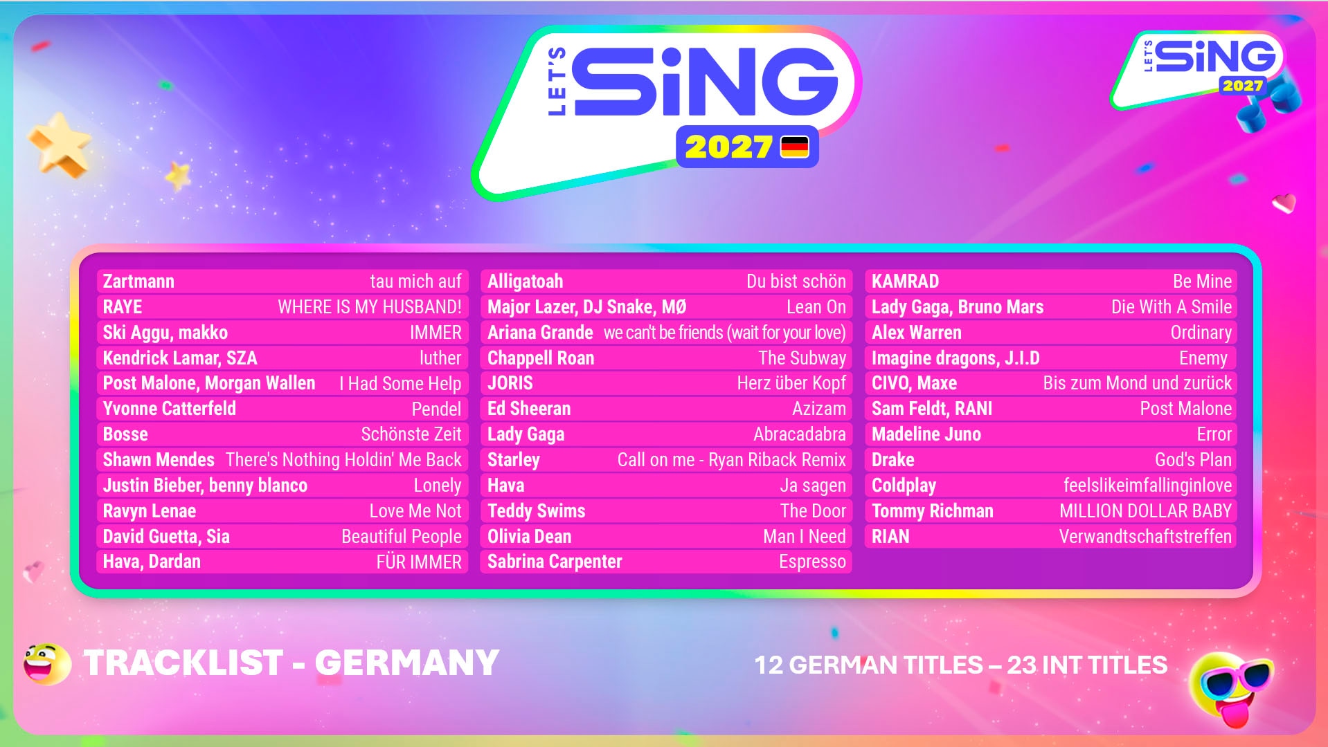 THQ Nordic Spielesoftware »Let's Sing 2027« Nintendo Switch 2