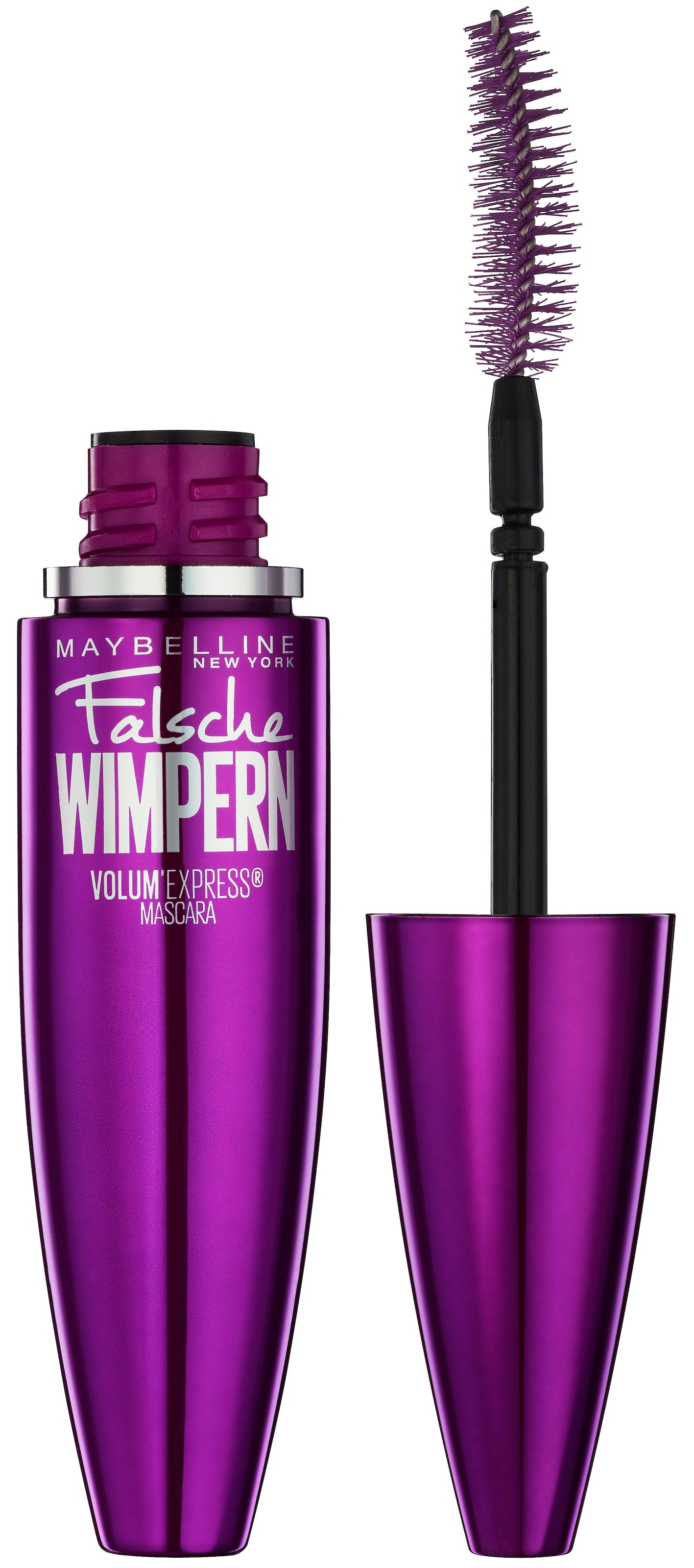 MAYBELLINE NEW YORK Mascara »Volum' Express Falsche Wimpern«, Patentierte Löffelbürste