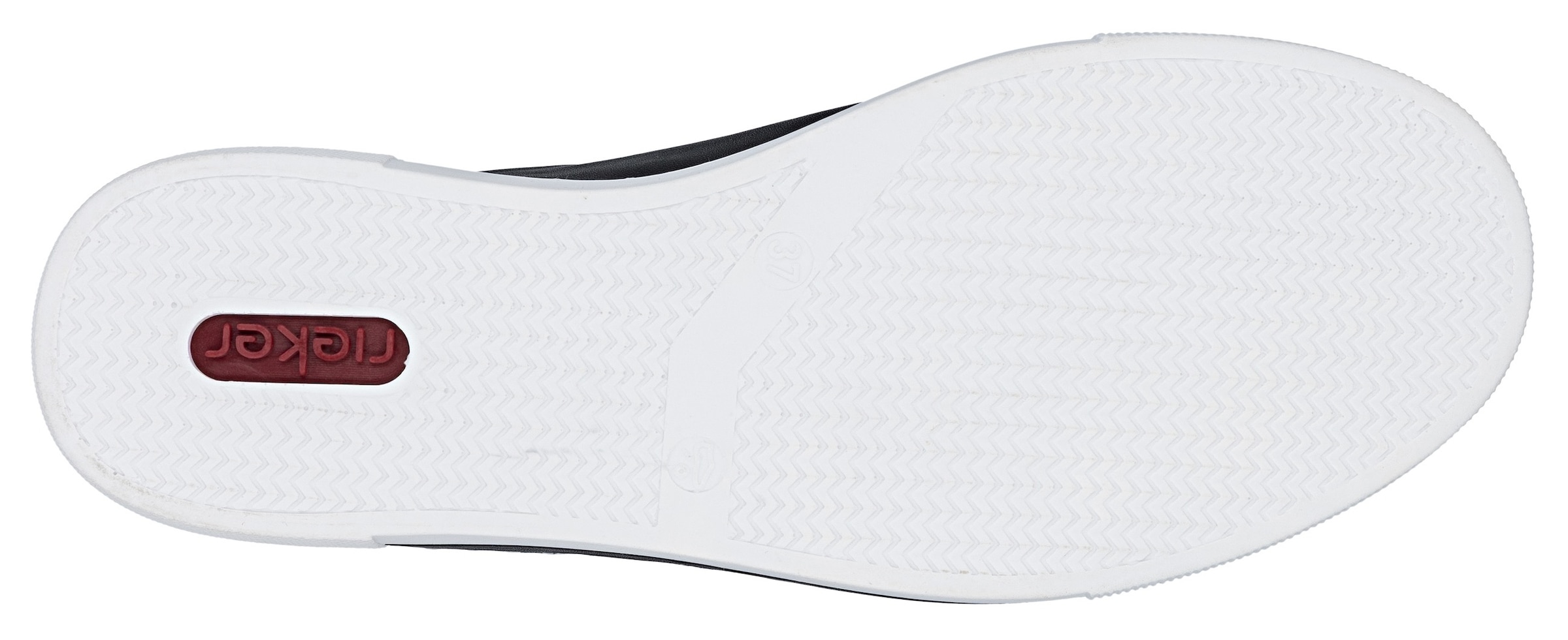 Rieker Plateausneaker  mit Metallic-Fersenkappe, Freizeitschuh, Halbschuh, Schnürschuh