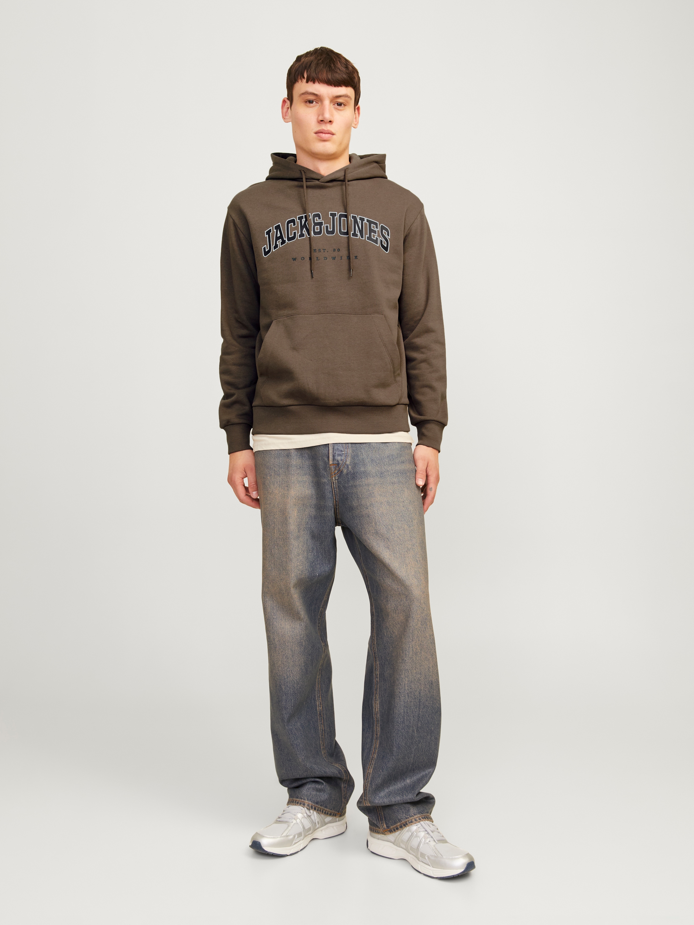 Jack & Jones Kapuzensweatshirt »JJECALEB VARSITY SWEAT HOOD NOOS«