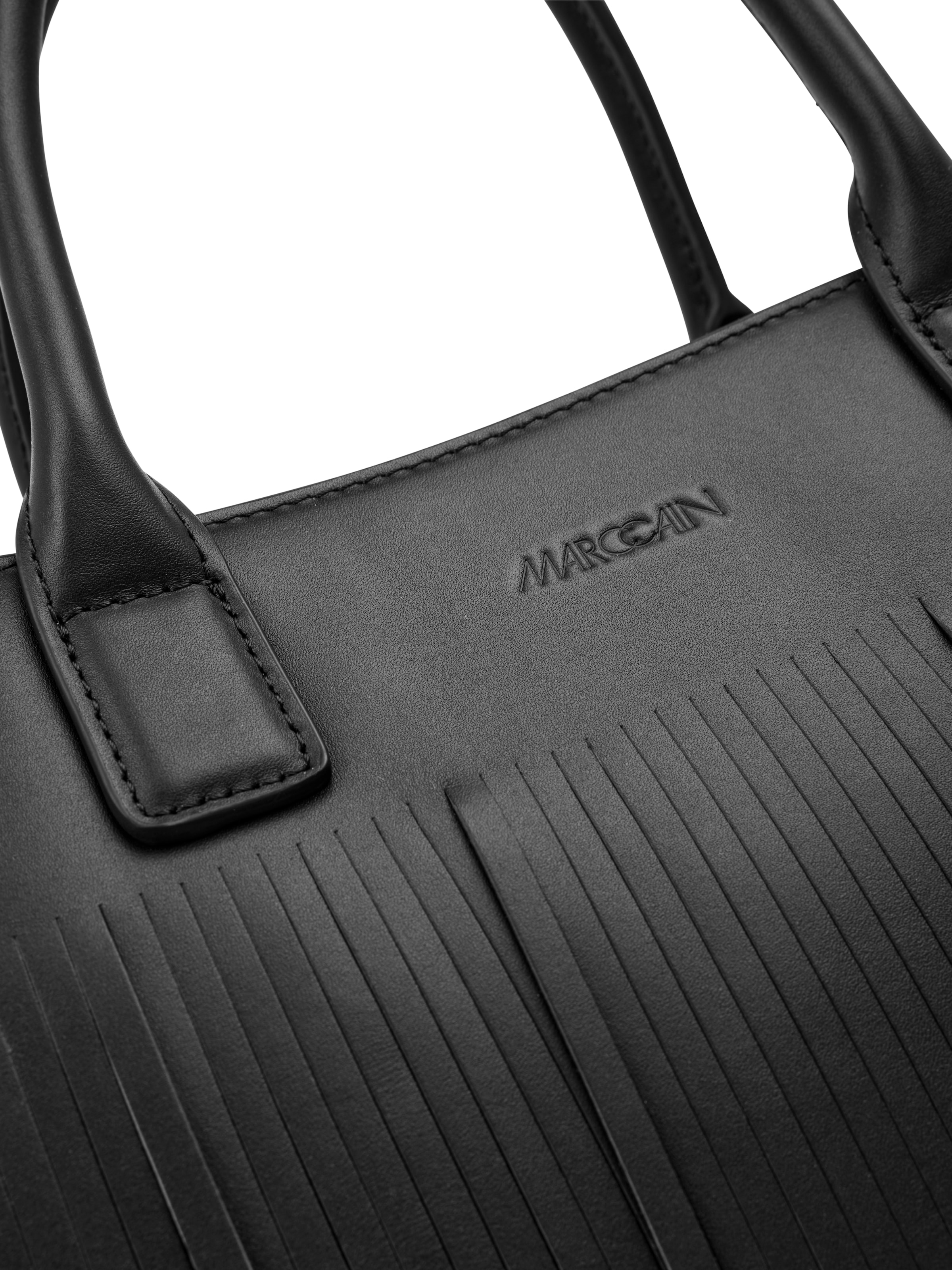 Marc Cain Henkeltasche Damen, Umhängetasche, Schultertasche mit Logoschriftzug