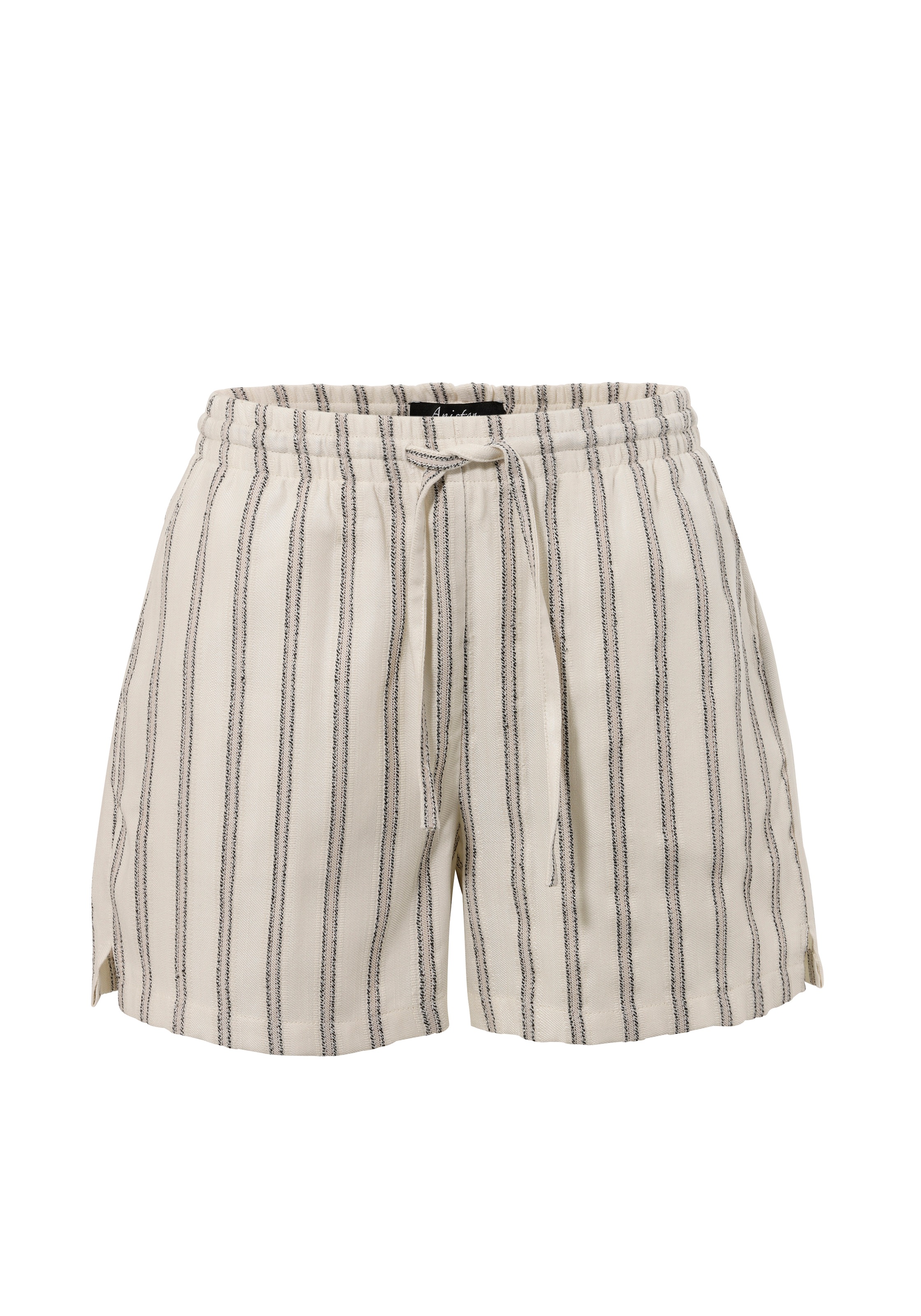 Aniston CASUAL Shorts, mit Glitzerfäden verzierte Streifen - NEUE KOLLEKTION