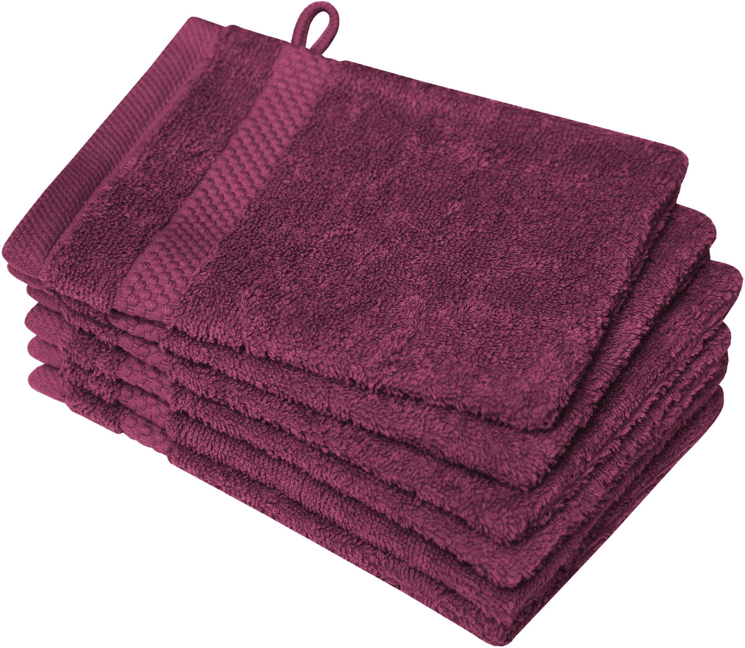 Dyckhoff Waschhandschuh »Planet« 450 g/m² in lila, Größe B/L: 16 cm x 21 cm