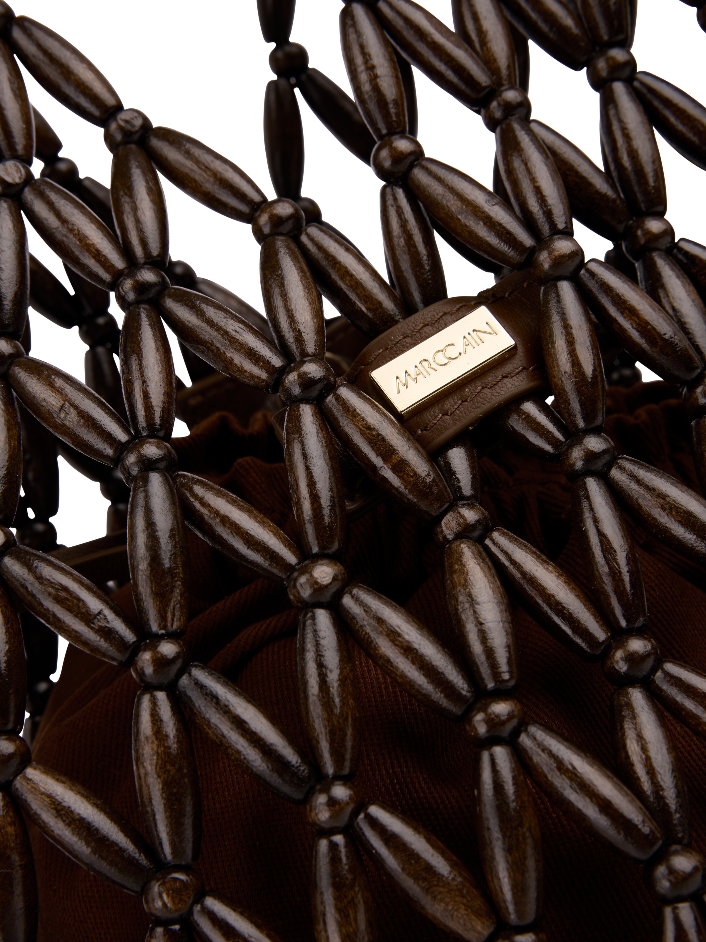 Marc Cain Schultertasche »Collections« Damen Umhängetasche, Beuteltasche in sommerlichem Look