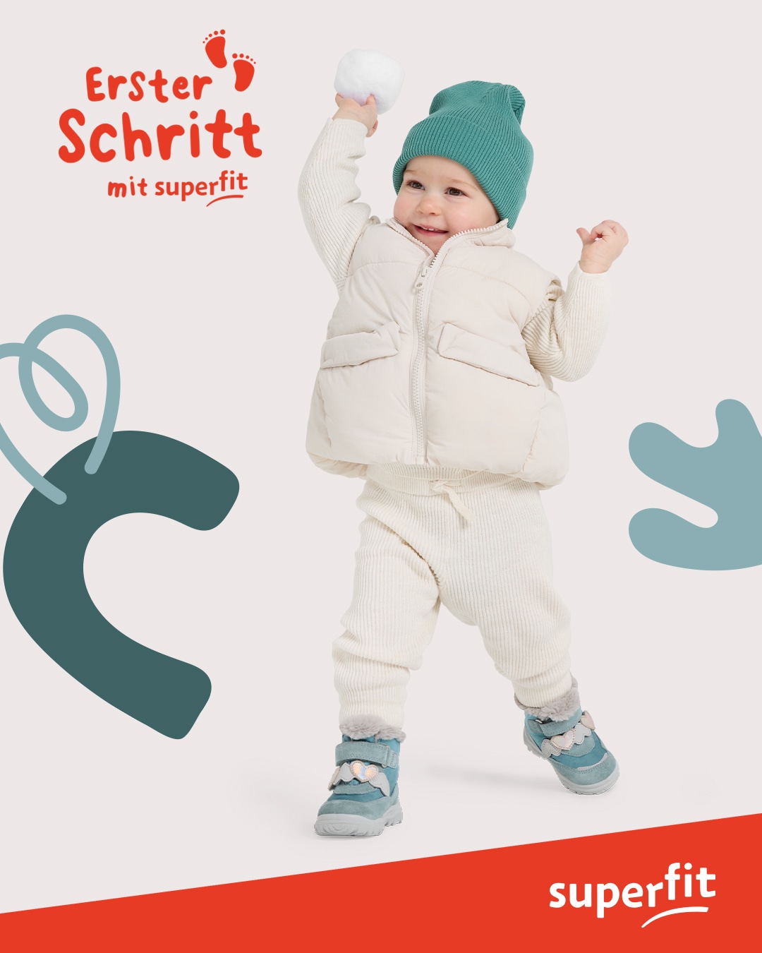Superfit Winterboots »HUSKY WMS: Mittel«  Klettstiefel mit wasserdichtem GORE TEX, Größenschablone zum Download