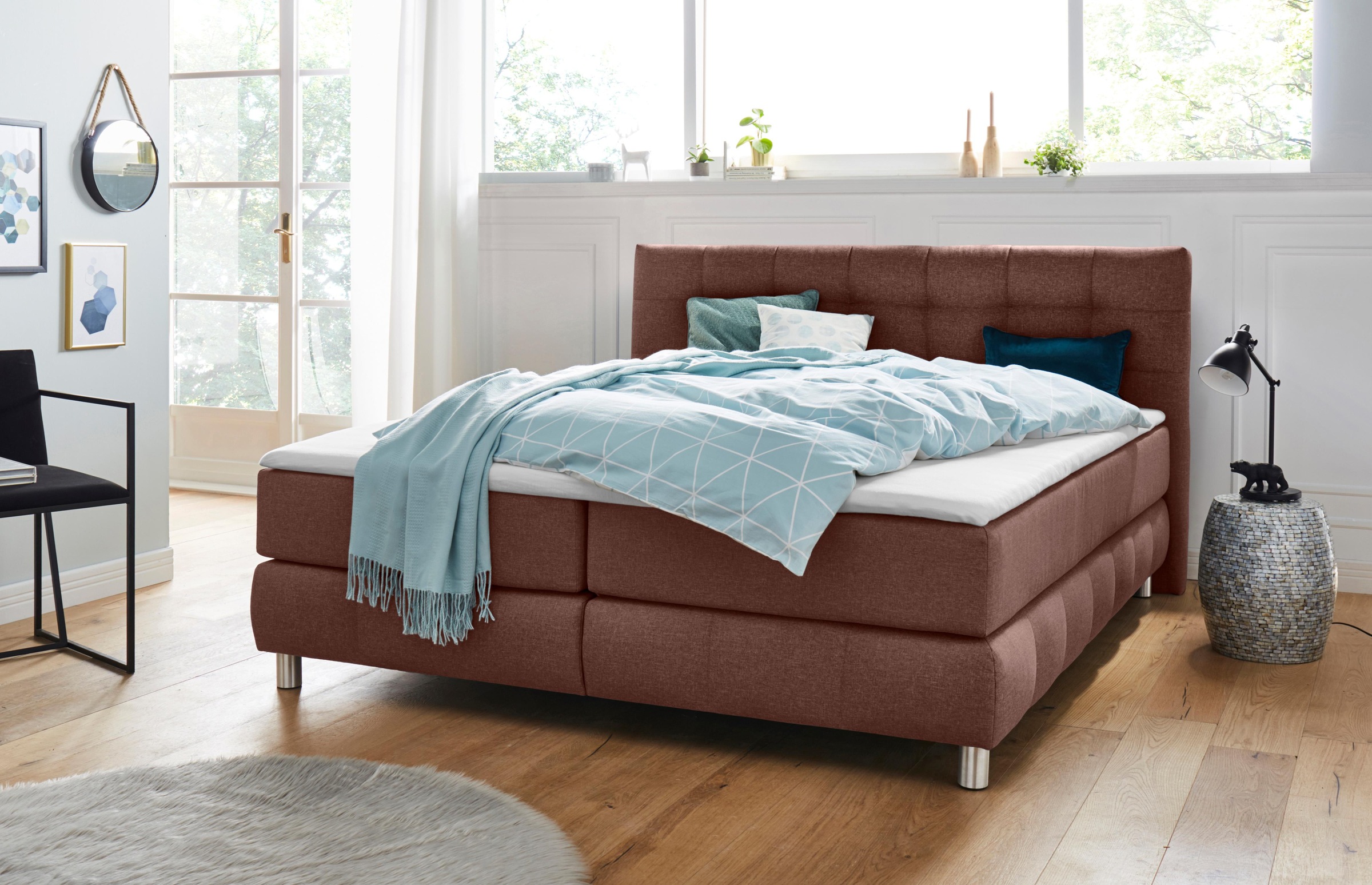 Home affaire Boxspringbett »Salo« incl. Topper, 6 Breiten, 2 Härtegrade, TFK auch in Härtegrad 4