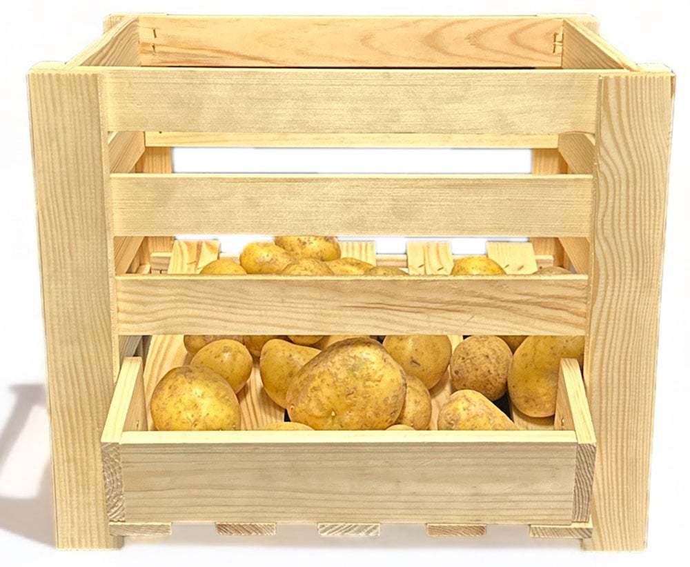 promadino Holzkiste »Kartoffelkiste«, BxTxH: 40x36x33 cm