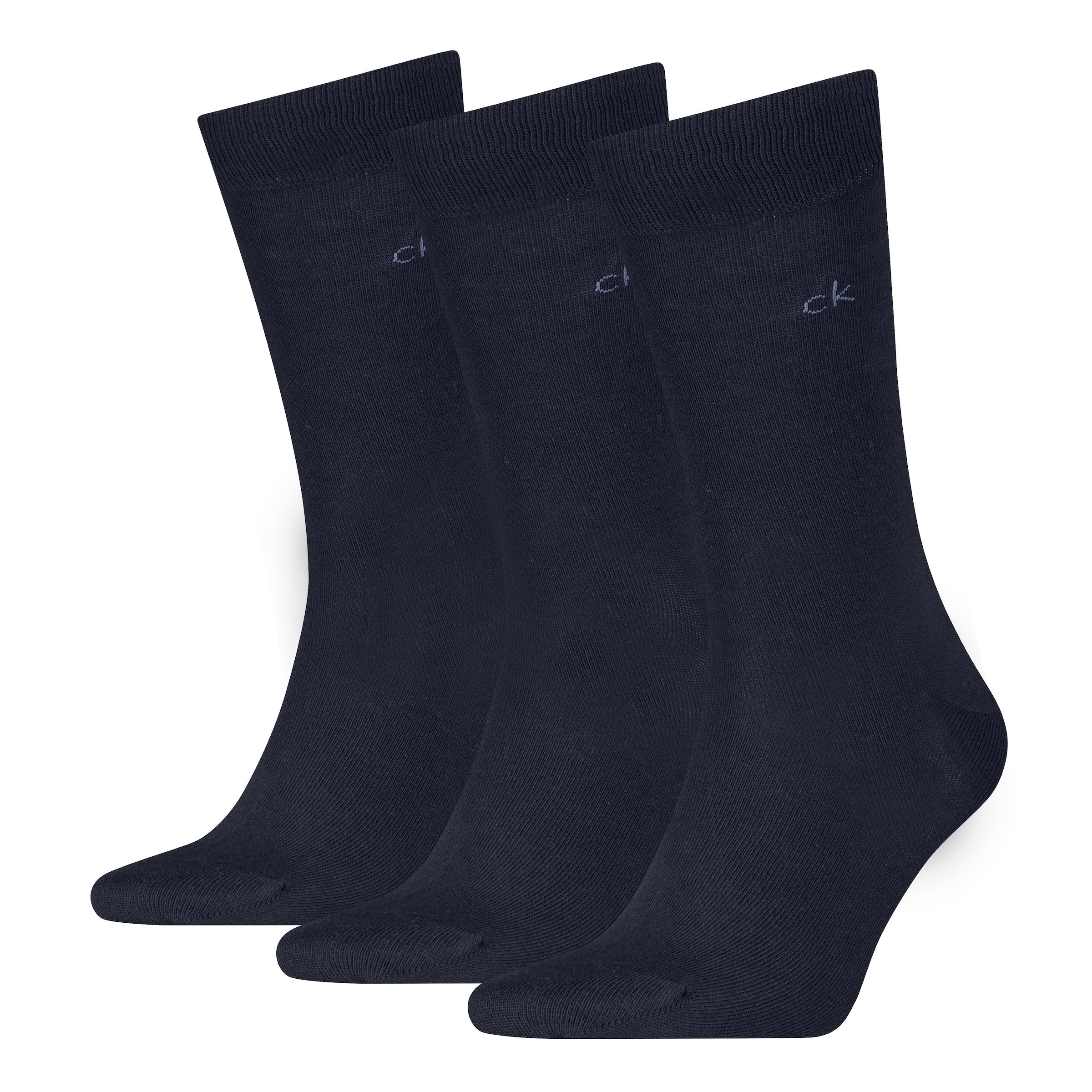 Calvin Klein Socken »CK MEN SOCK« 3 Paar,  uni, Cotton-Mix, breiter Bund