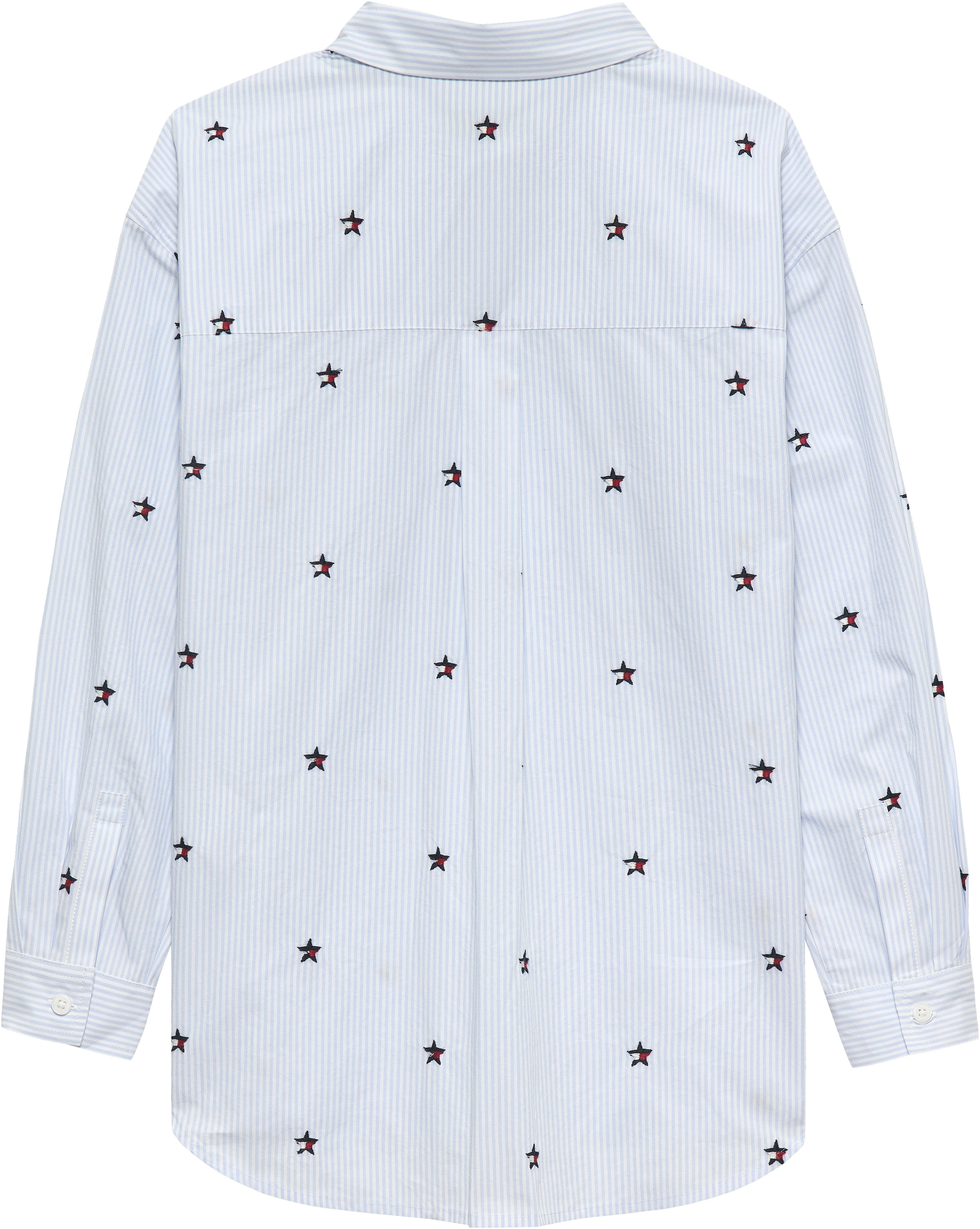 Tommy Hilfiger Hemdbluse »STRIPED STAR SHIRT LONG SLEEVE« Kinder bis 16 Jahre, mit Stickereien