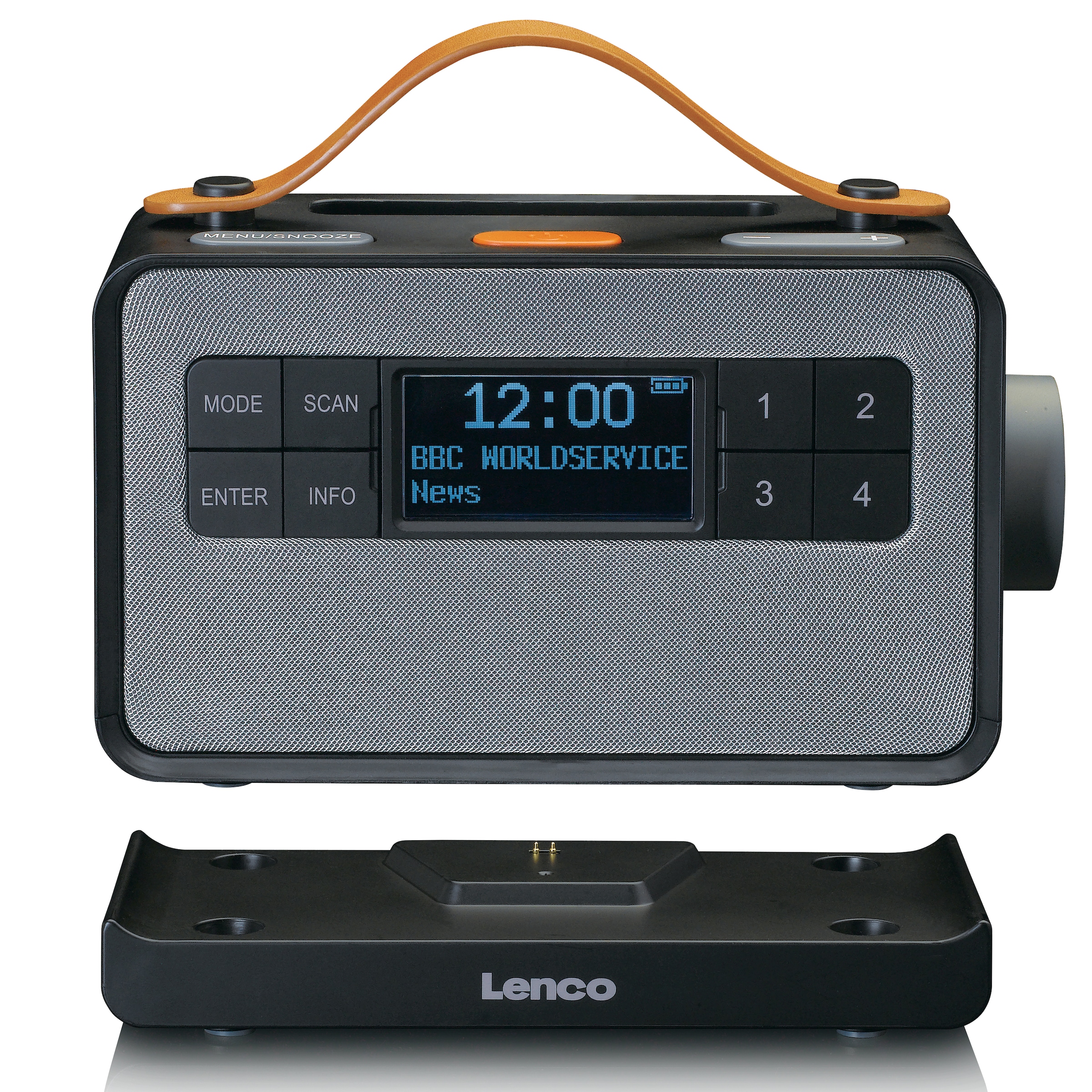 Lenco Digitalradio (DAB+) »PDR-065BK«, (Digitalradio (DAB+)-FM-Tuner mit RDS 4 W)