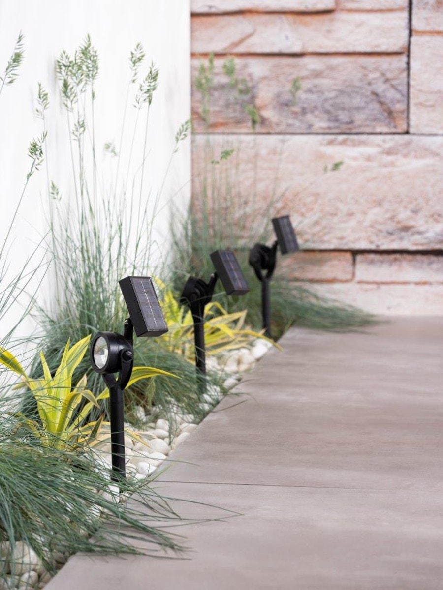 LUXFORM Gartenstrahler »Solar-Erdspießleuchte - Zamora - 3 Stück - LED«, Leuchtmittel LED-Modul | LED fest integriert, Solarbetrieben
