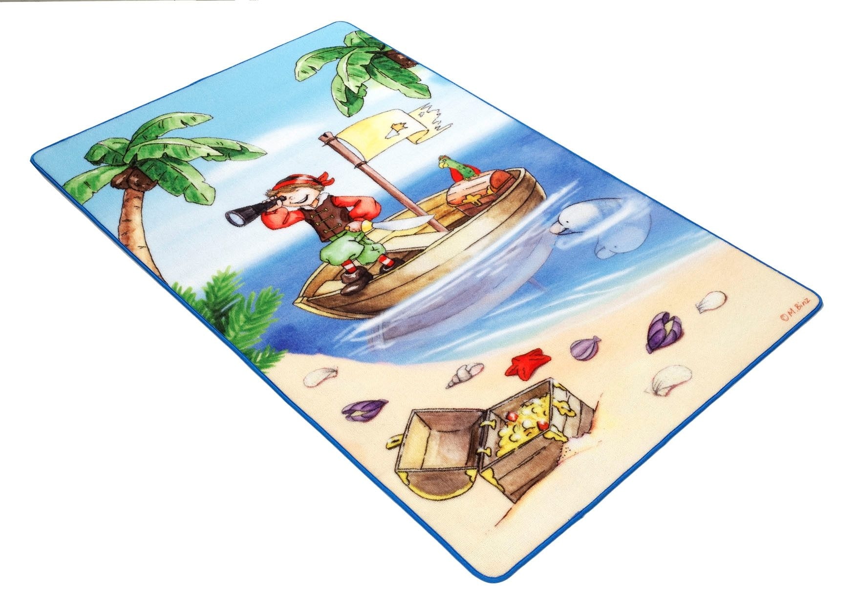 Böing Carpet Fußmatte »Lovely LK-1«, Kids Pirat, bei Motiv rechteckig, Kinderzimmer OTTO Schmutzfangmatte