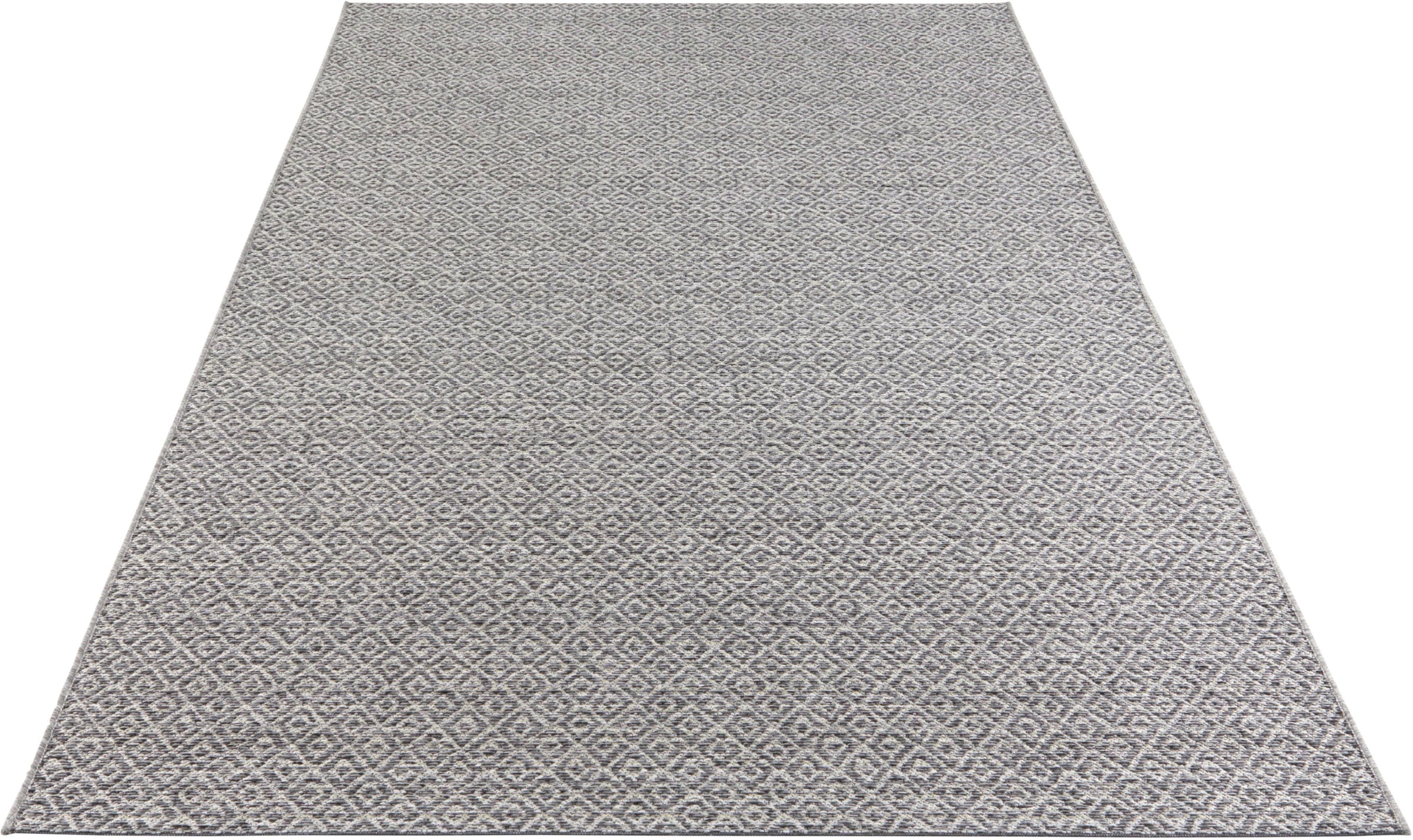 ELLE DECORATION Teppich »Croix«, rechteckig, 6 mm Höhe, Strapazierfähig und pflegeleicht, Flachgewebe