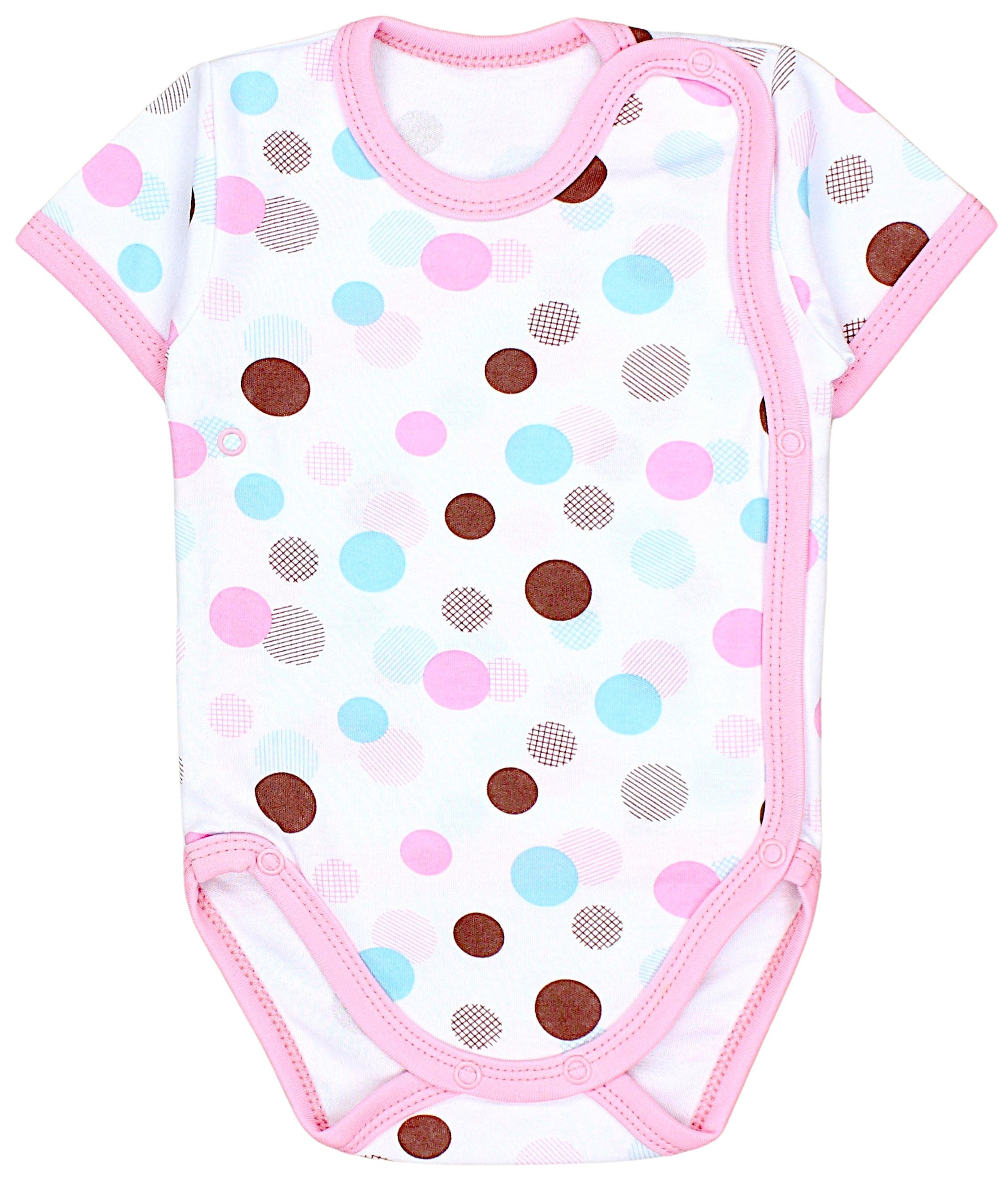 TupTam Kurzarmwickelbody »Wickelbody Baby Mädchen Kurzarm Wickelbody 5er Set«