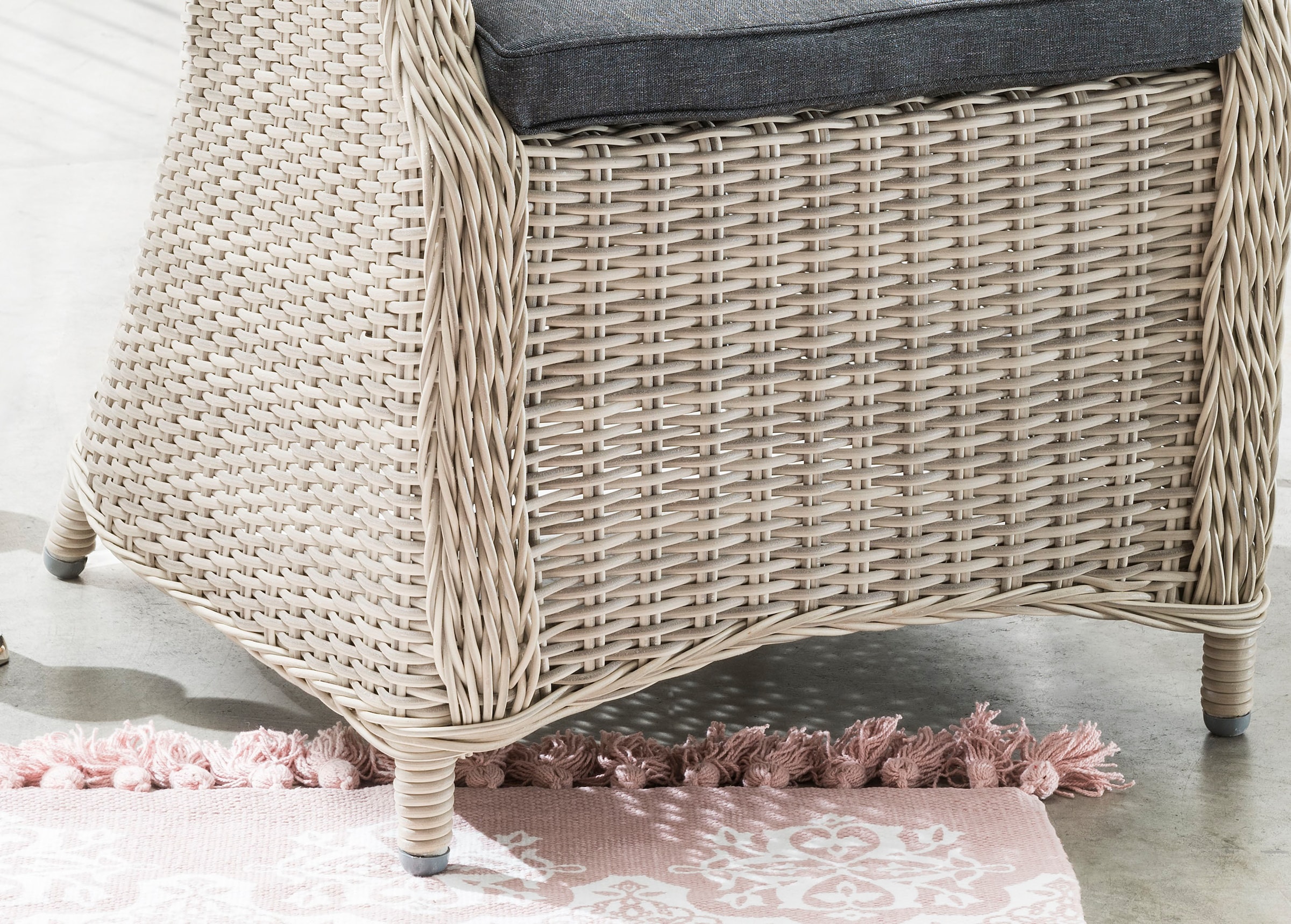 Destiny Balkonset »LUNA MALAGA«, (7 tlg., 2x Sessel, 1x Beistelltisch, inkl. Auflagen), Aluminium, Polyrattan