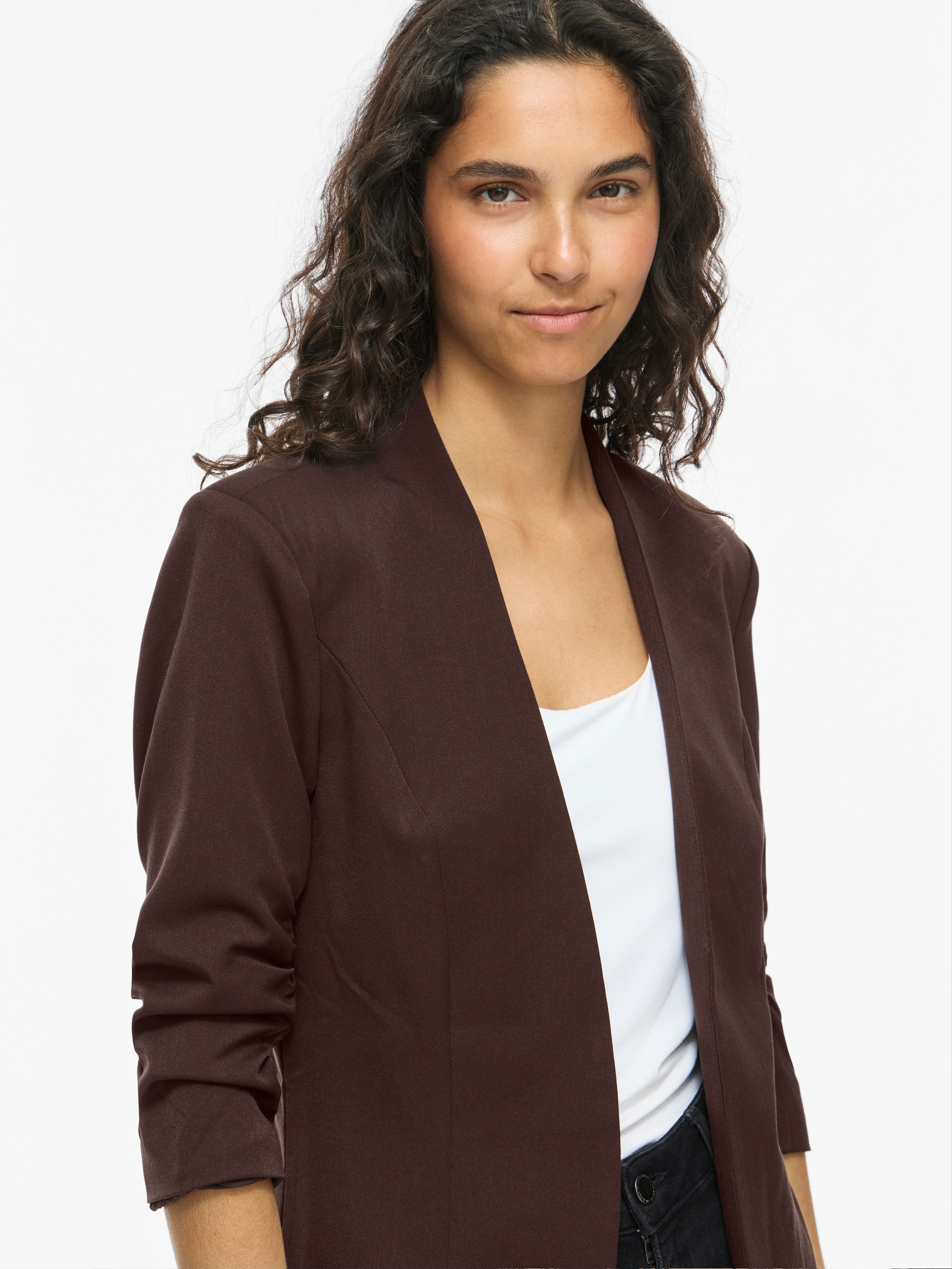 Vila Kurzblazer »VIHER NEW 3/4 BLAZER -NOOS« Materialmix, regular fit