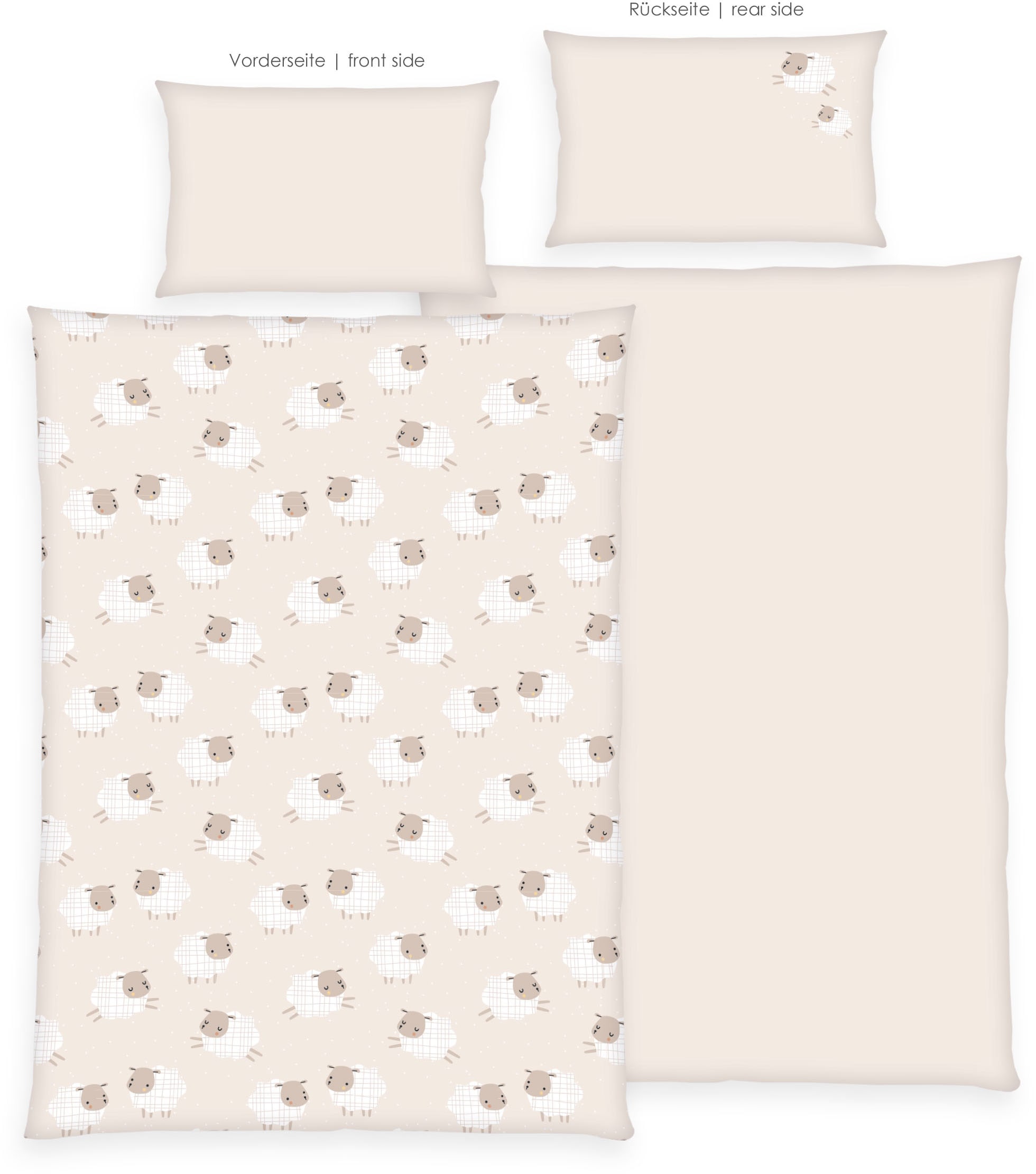 Baby Best Wendebettwäsche »babybest Schäfchen« 2 Stk. tlg. besonders kuschelig