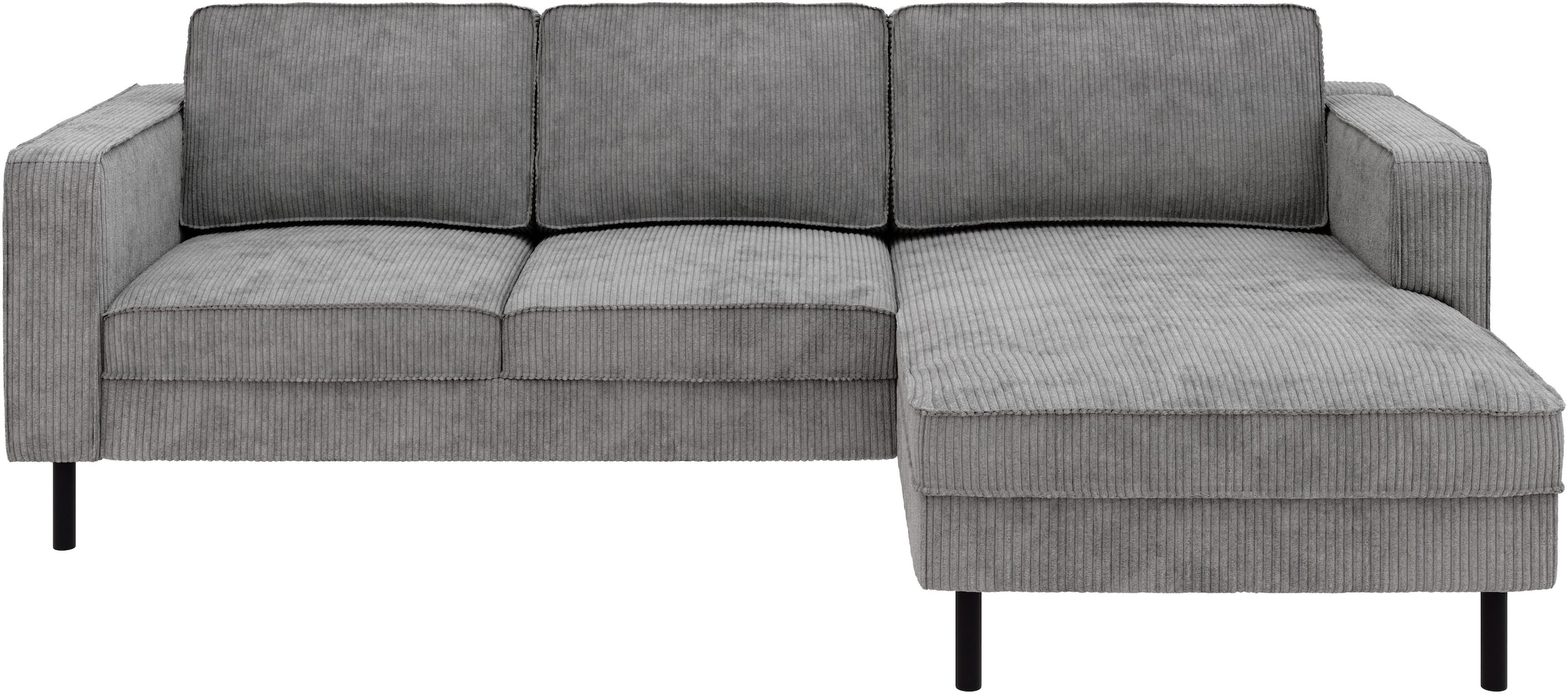 TRENDMANUFAKTUR Ecksofa »Watkins, Couch wahlweise mit Schlaffunktion & Bettkasten, auch in Cord«, Recamiere beidseitig montierbar, Breite 232 cm