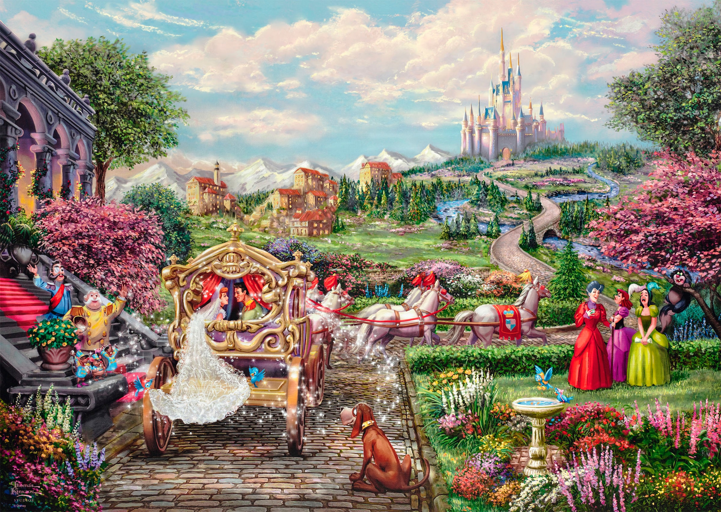 Schmidt Spiele Puzzle »Disney, Cinderella Happily Ever After von Thomas Kinkade«, (1000 tlg.), Made in Germany