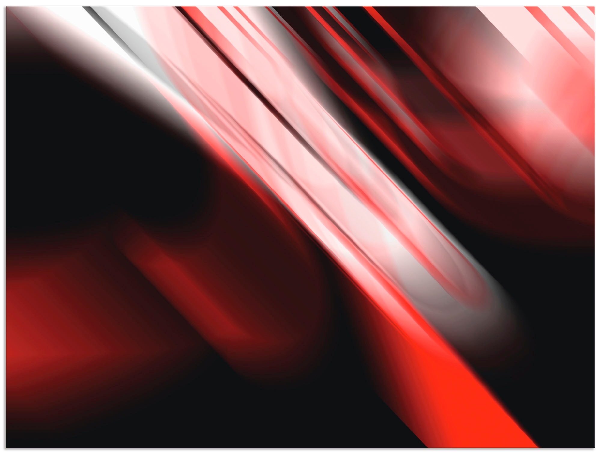 Artland Wandbild »Design Rot«, Gegenstandslos, (1 St.), in vielen Größen & Produktarten - Alubild / Outdoorbild für den Außenbereich, Leinwandbild, Poster, Wandaufkleber / Wandtattoo auch für Badezimmer geeignet