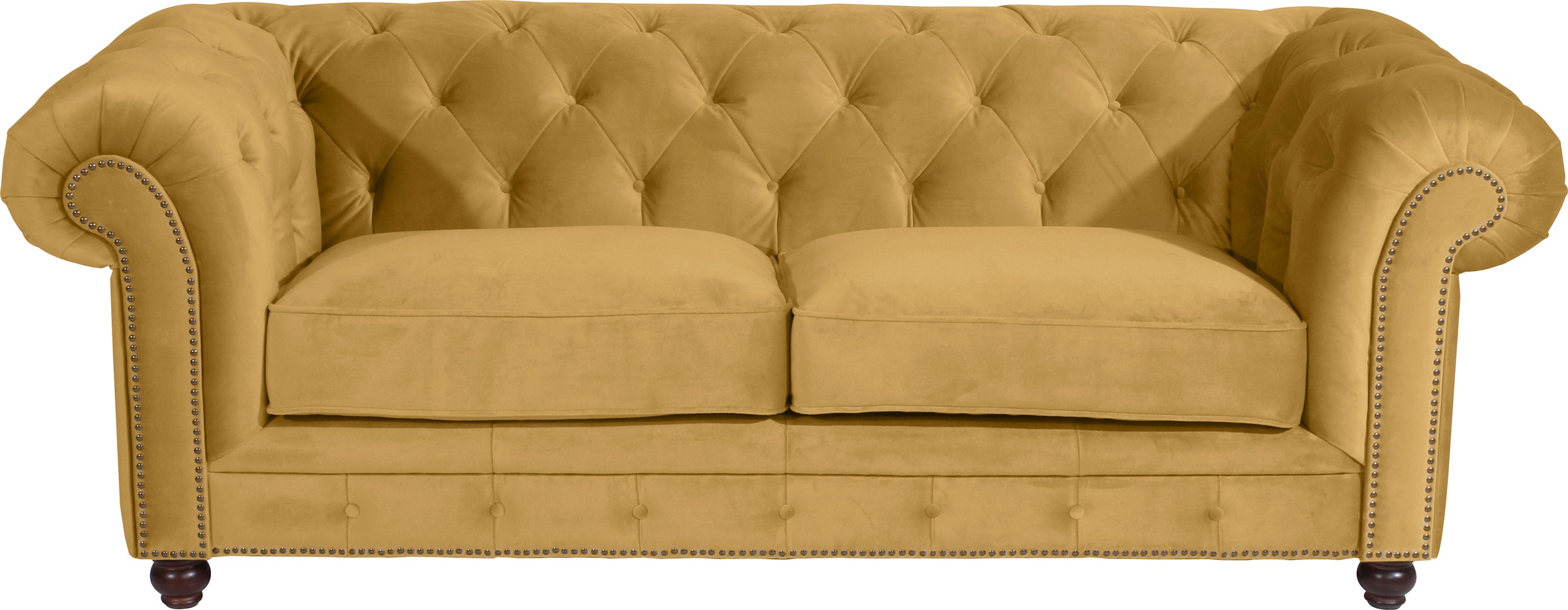 Max Winzer® Polstergarnitur »Old England Chesterfield, hochwertig und elegant«, (3 tlg.), mit edler Knopfheftung, 3-tlg.