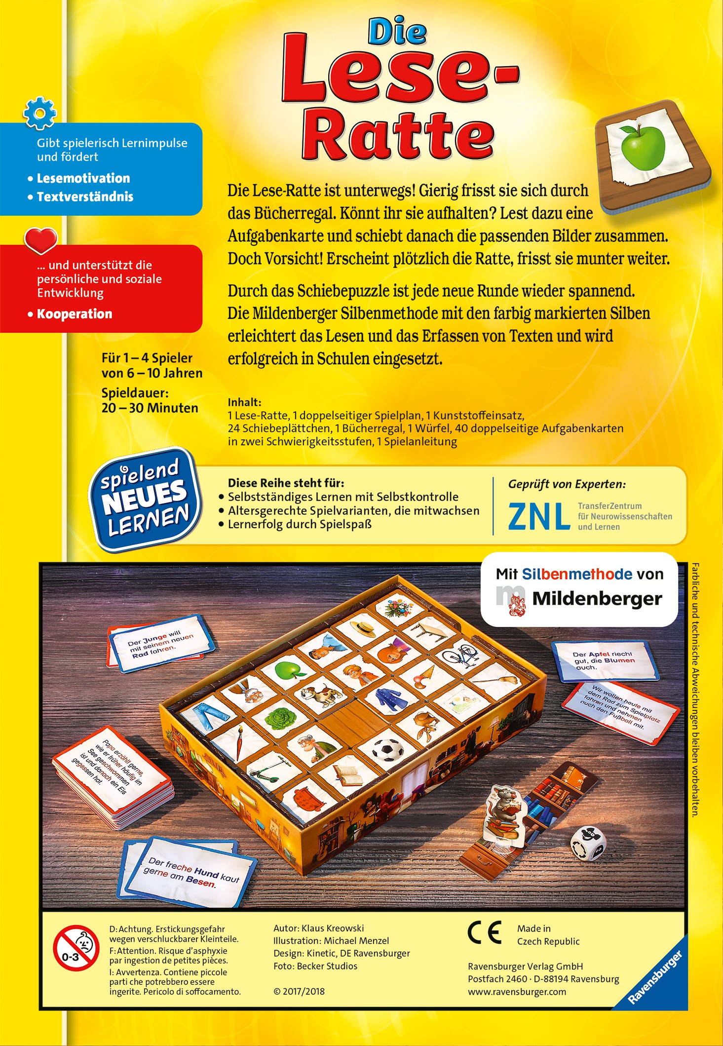 Ravensburger Spiel »Die Lese-Ratte« Made in Europe