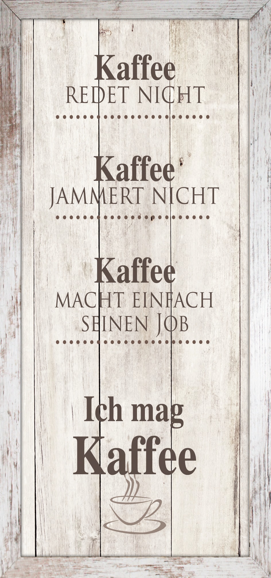 Bild mit Rahmen »Kaffee«, (1 St.)