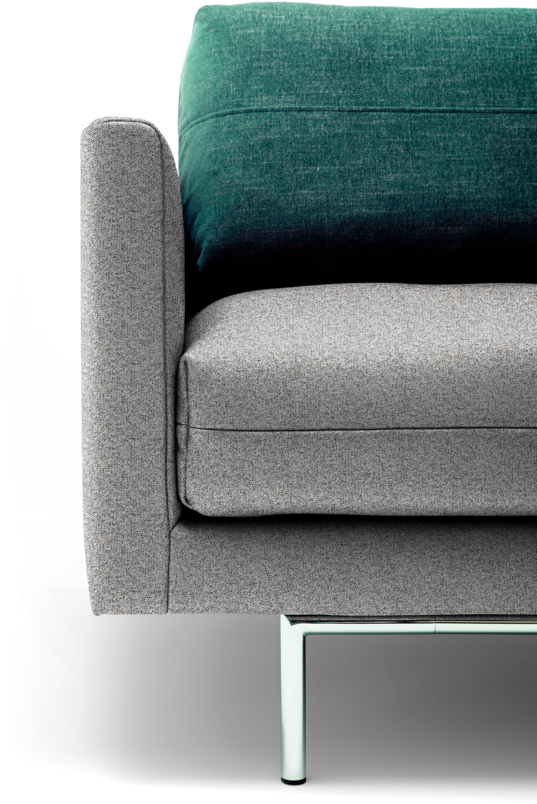 Creation BY ROLF BENZ 3-Sitzer »CR.414, Designsofa, edles Sofa, Loungesofa, Ledersofa, klares Design« aus Leder oder Chenille, erstklassiger Sitzkomfort, legere Polsterung