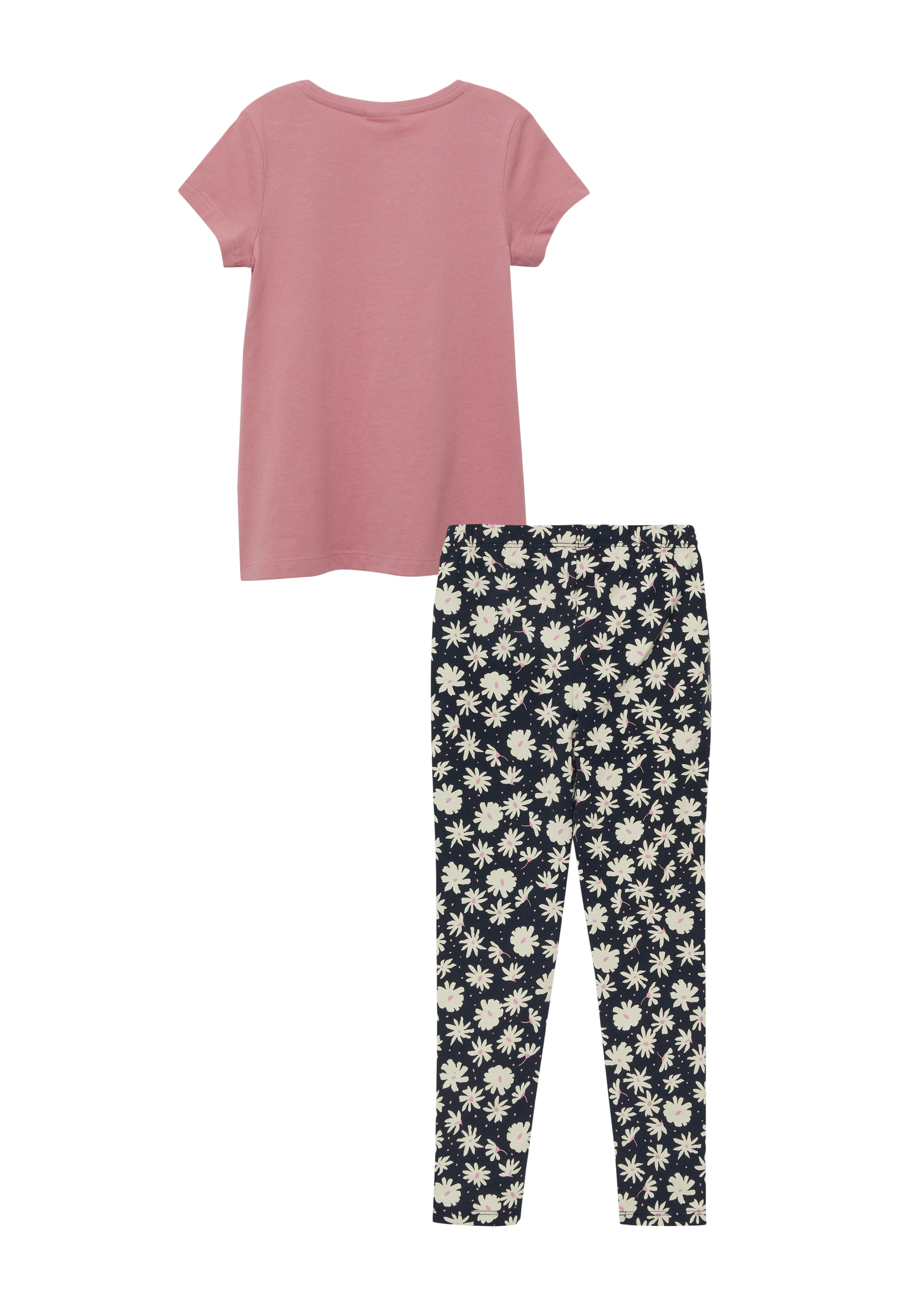 s.Oliver Junior Shirt & Leggings 2 2er Set, gemusterte Leggings und Sommershirt, für Girls
