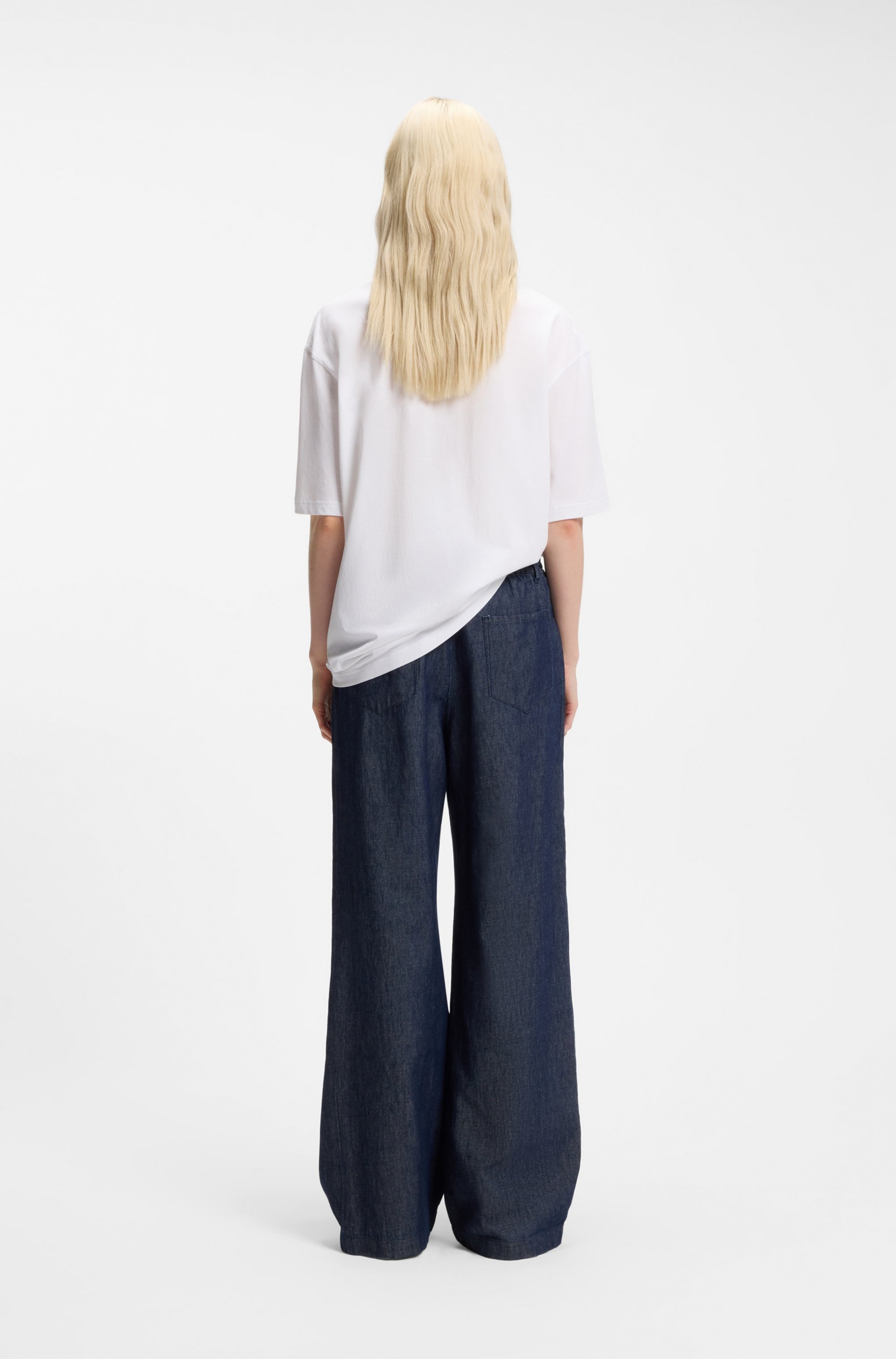 HUGO Blue T-Shirt »Norizom« Rundhalsausschnitt, reine Baumwolle, Regular Fit